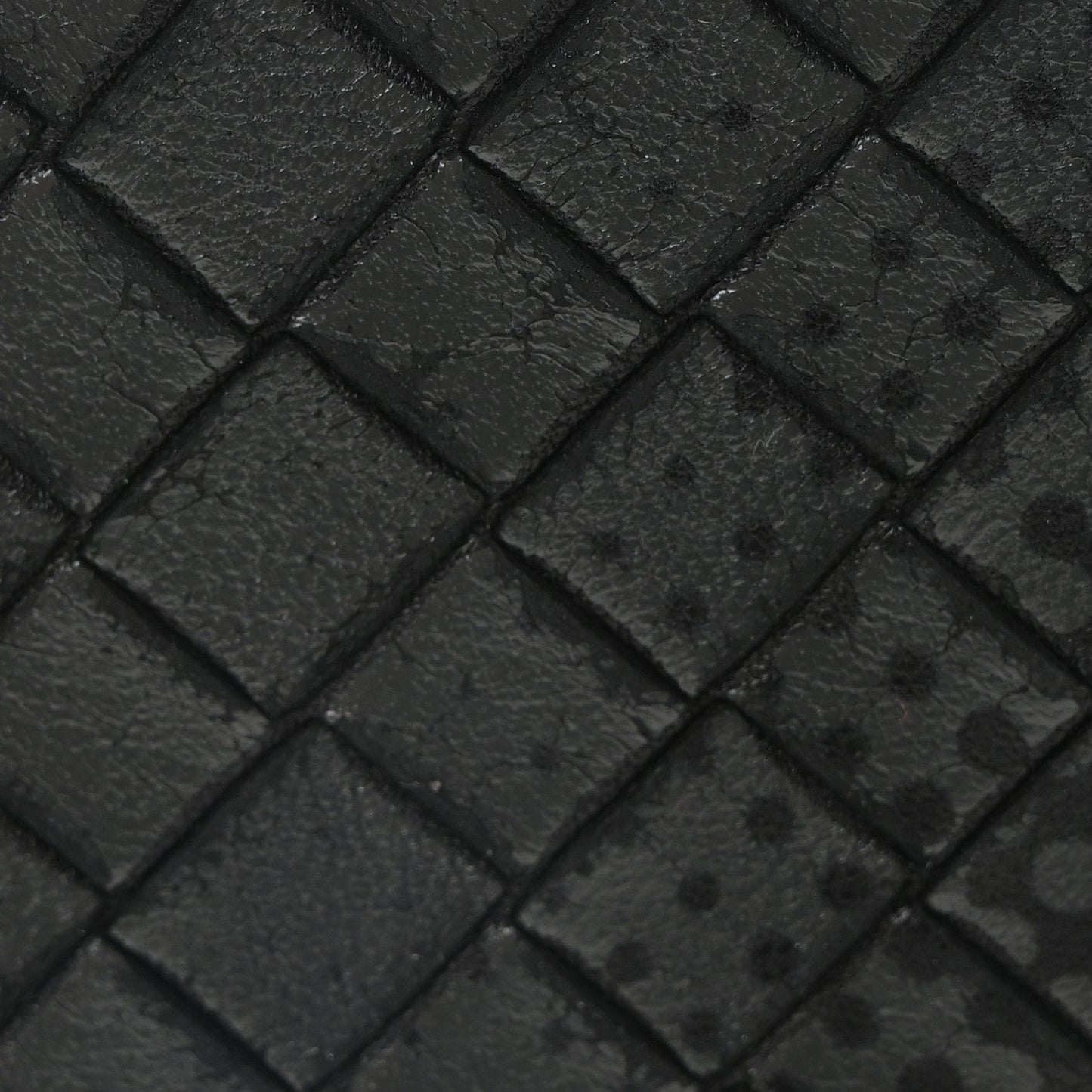 Bottega Veneta Nappa Intrecciato Dot Zip Around Wallet Black Grey