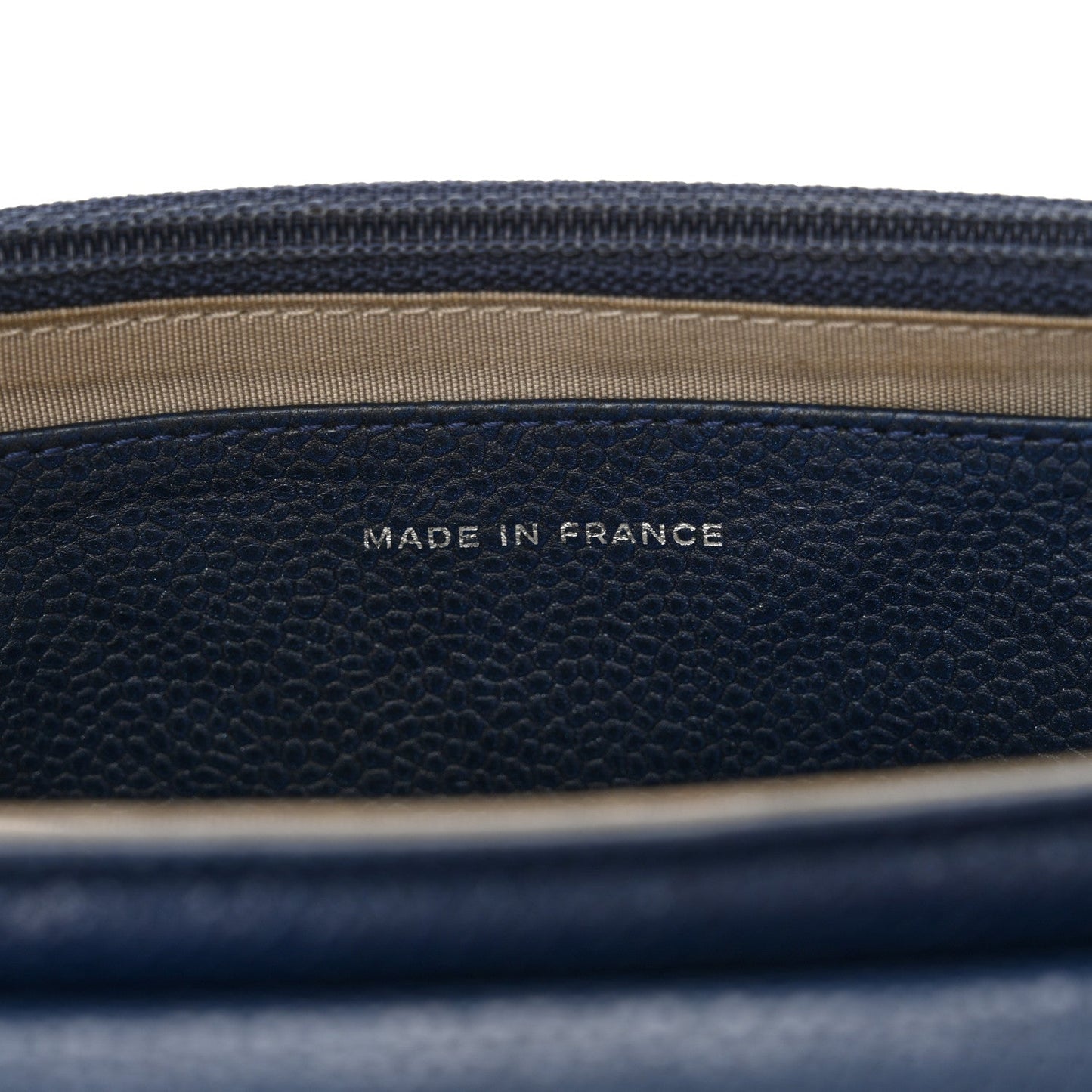 Chanel Caviar Half Moon Wallet On Chain WOC Navy