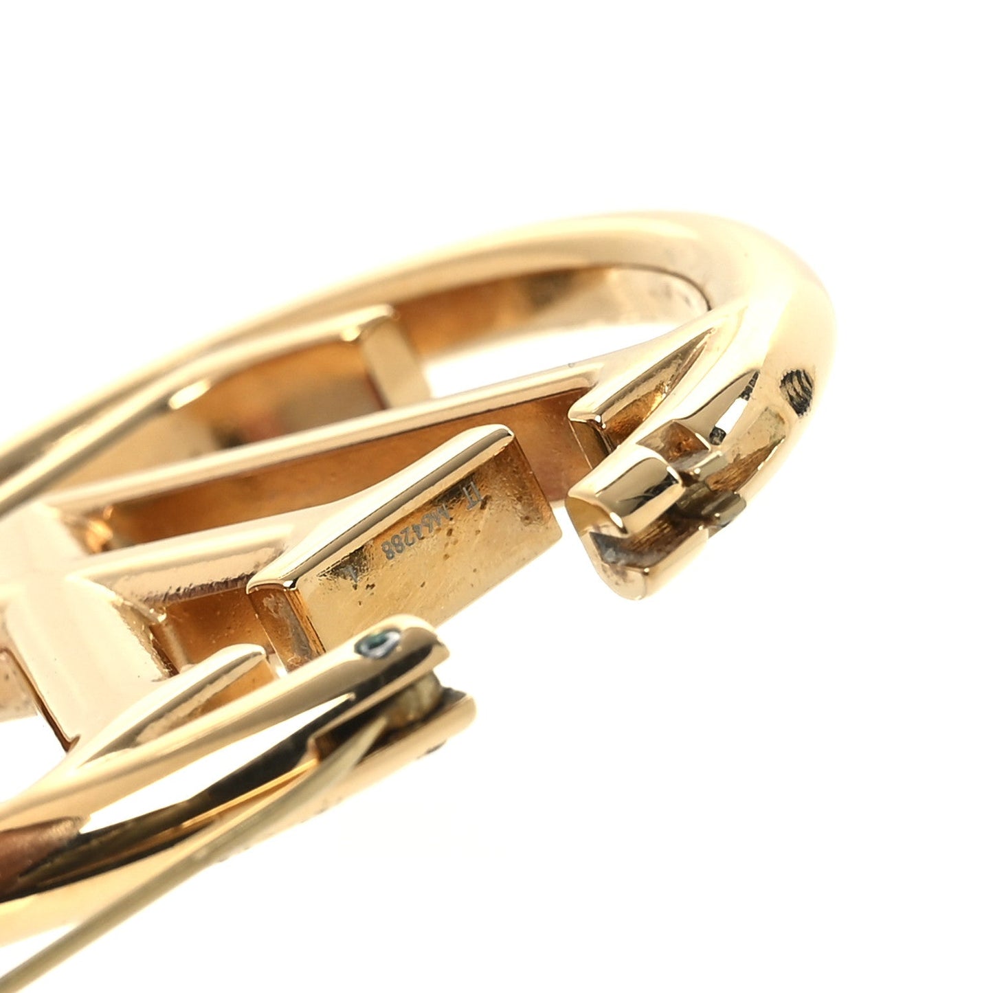 Louis Vuitton Metal Louise Hoop Earrings Gold
