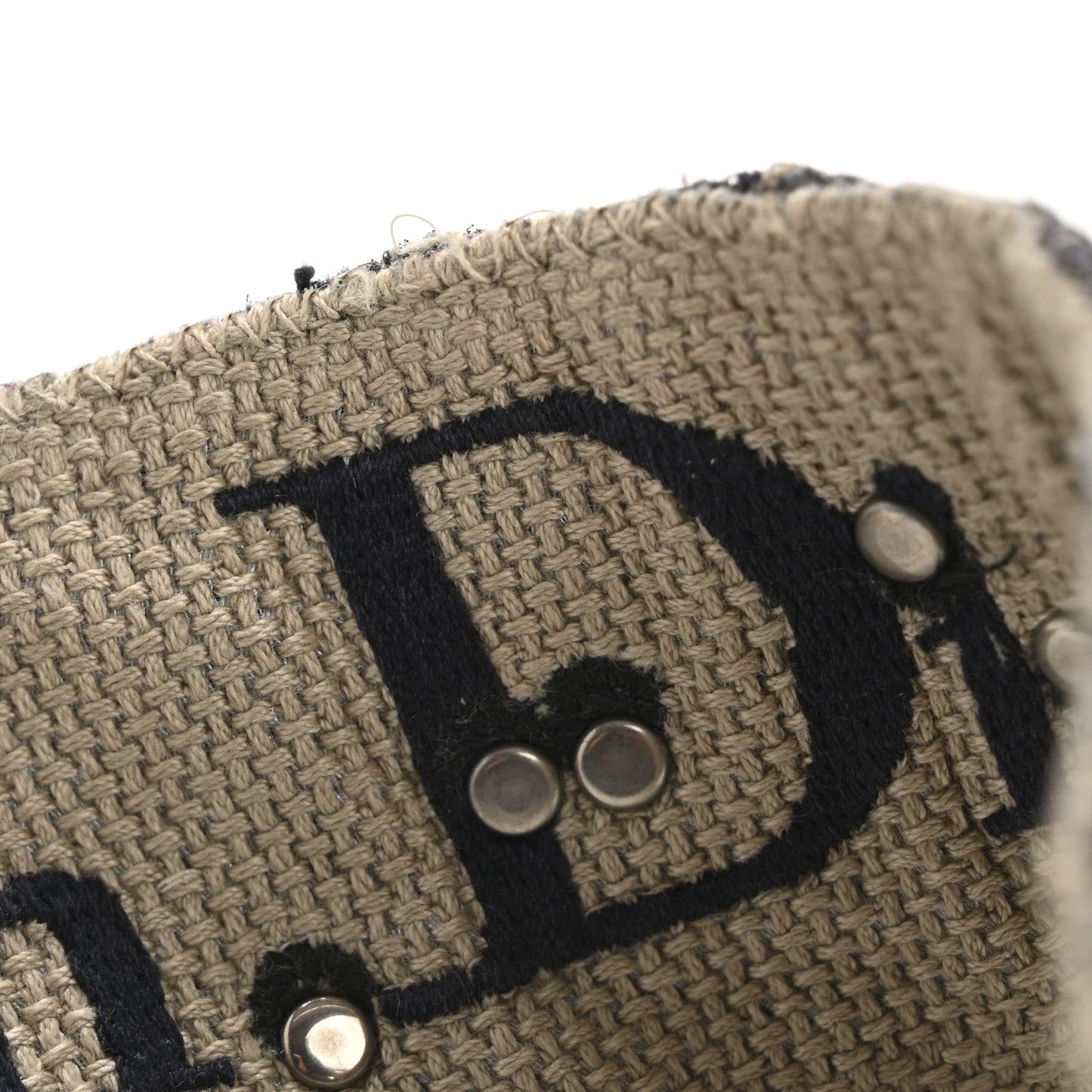 Christian Dior Oblique Studded Shoulder Strap Blue