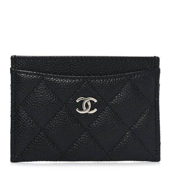 Chanel Caviar Quilted Card Holder Black