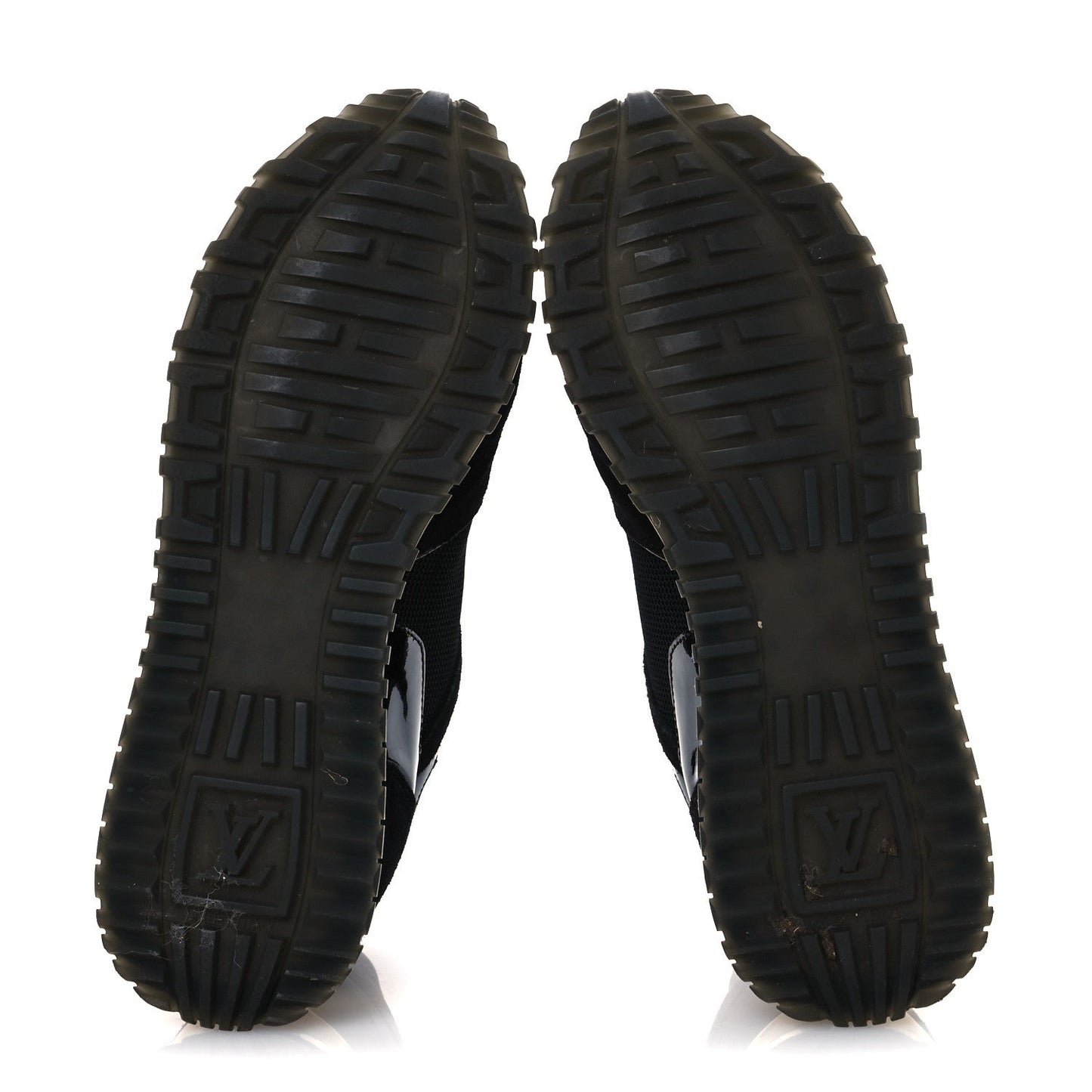 Louis Vuitton Suede Monogram Run Away Sneakers 36.5 Black