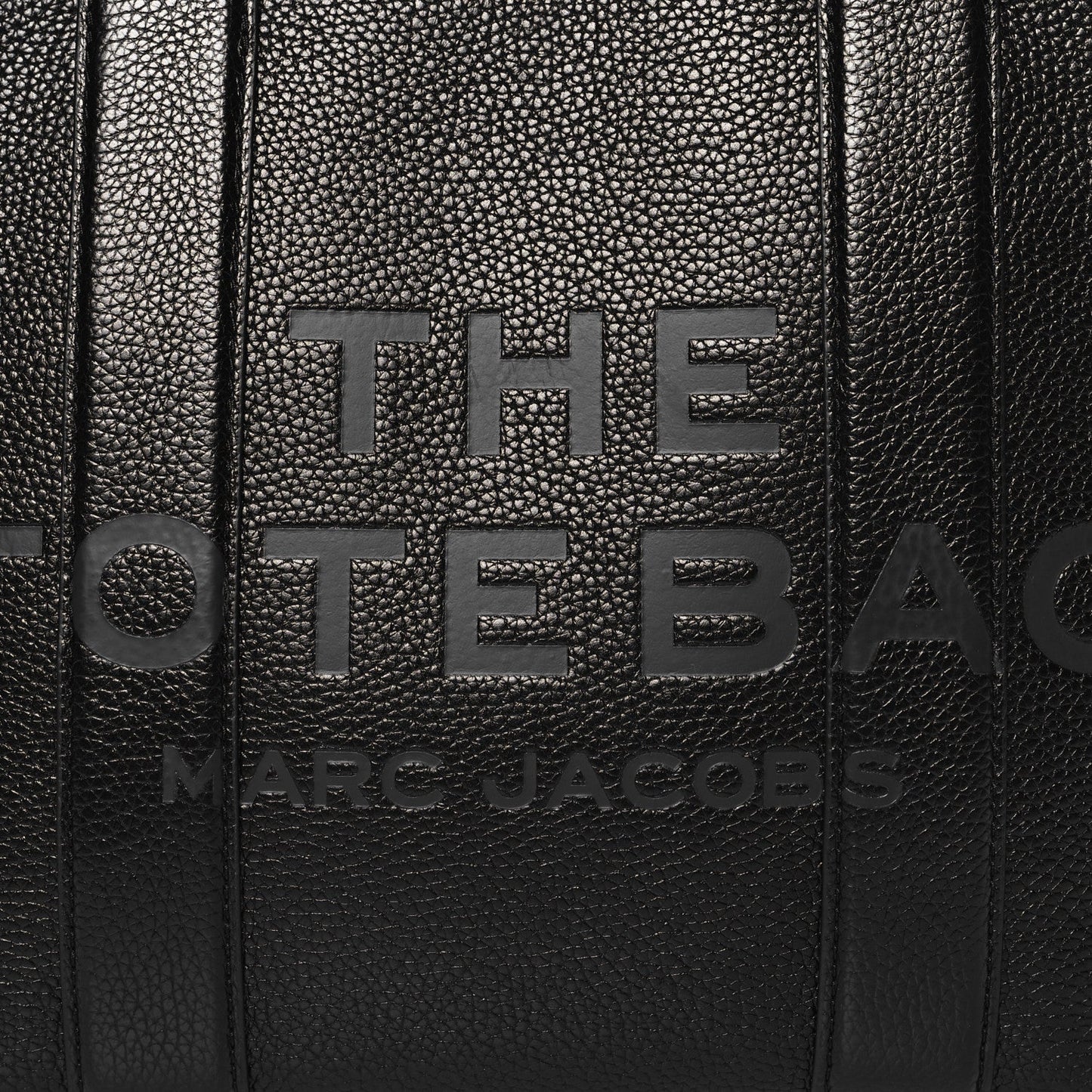 Marc Jacobs Grained Calfskin Medium The Tote Bag Black
