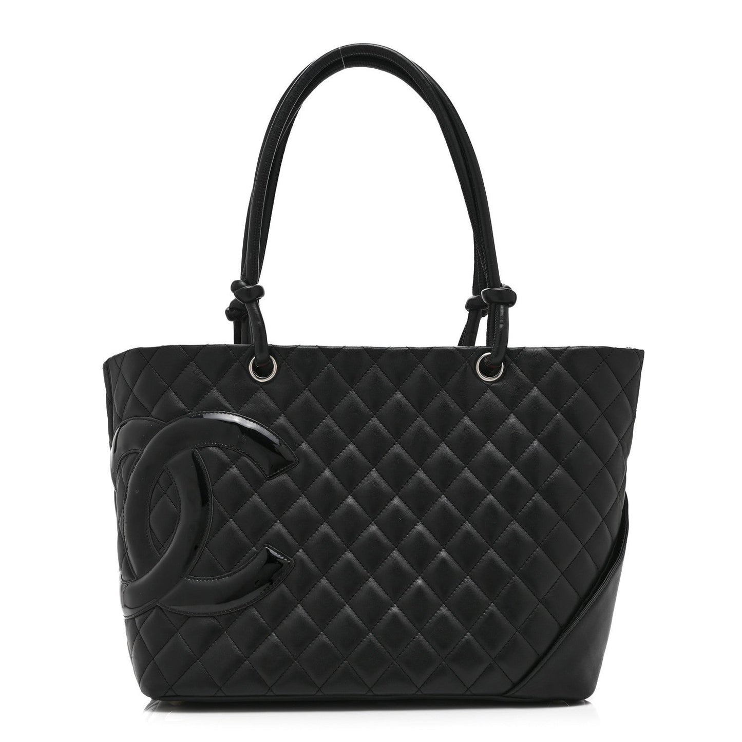 Chanel Calfskin Quilted Large Cambon Tote Black
