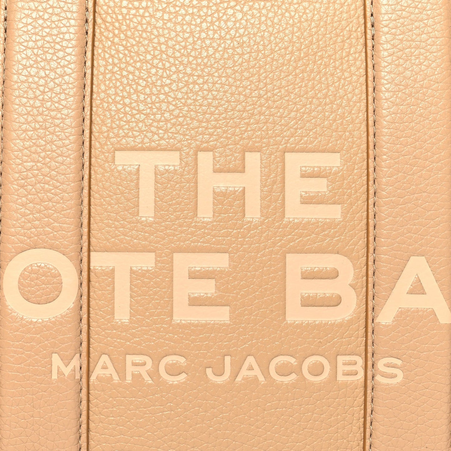 Marc Jacobs Grained Calfskin Small The Tote Camel