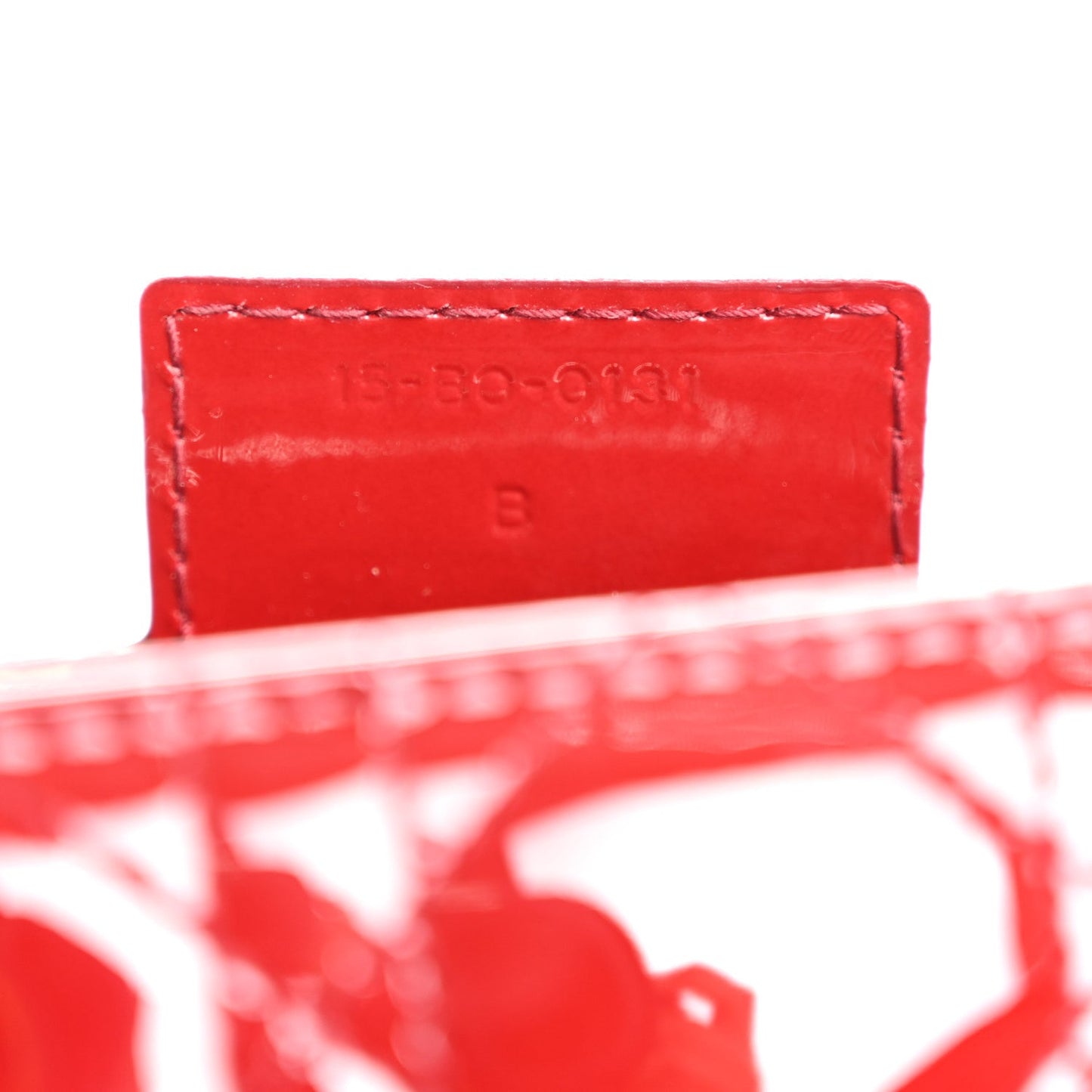 Christian Dior Patent Cannage Medium Lady Dior Red