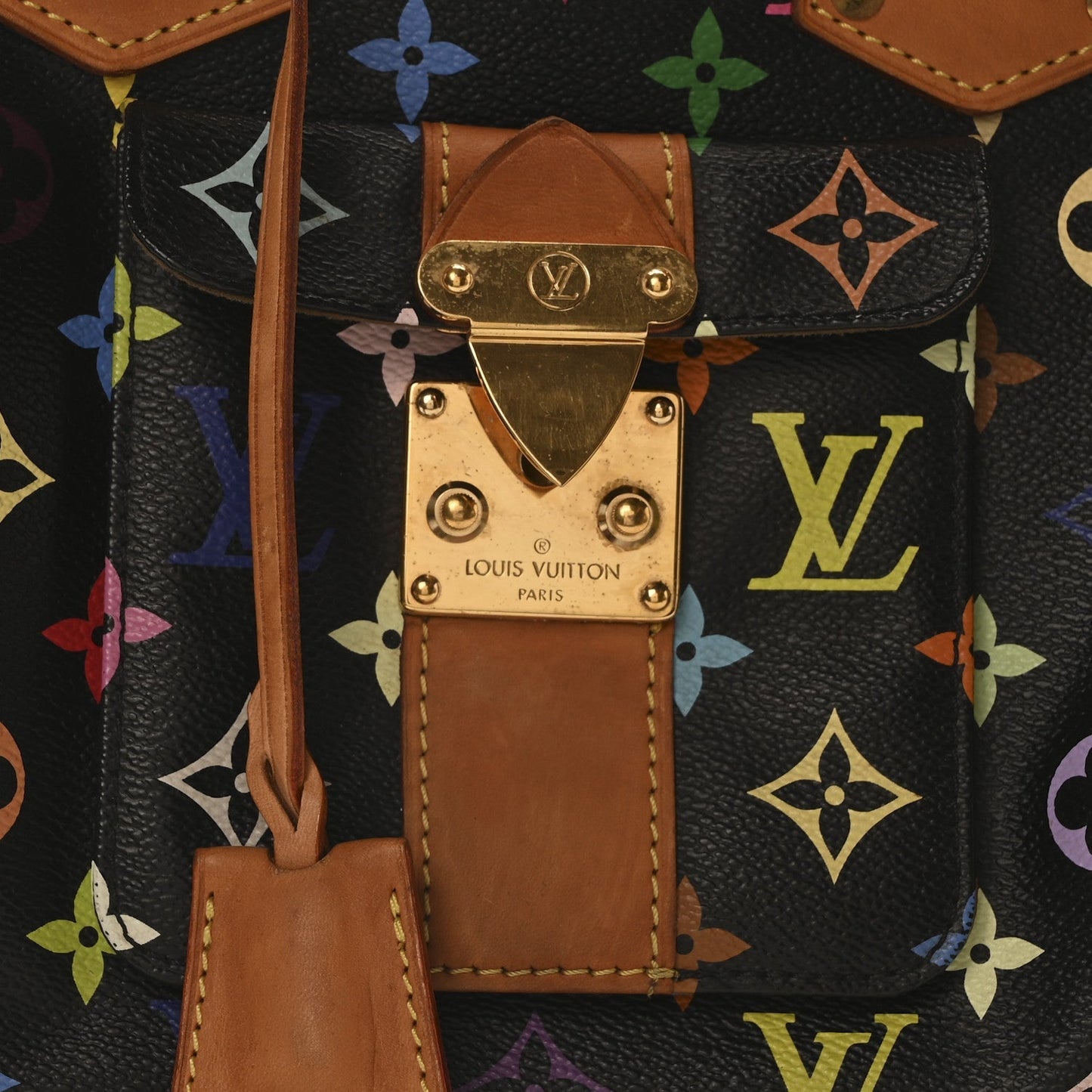 Louis Vuitton Monogram Multicolor Speedy 30 Black