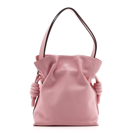 Loewe Calfskin Flamenco Knot Bag Pastel Pink