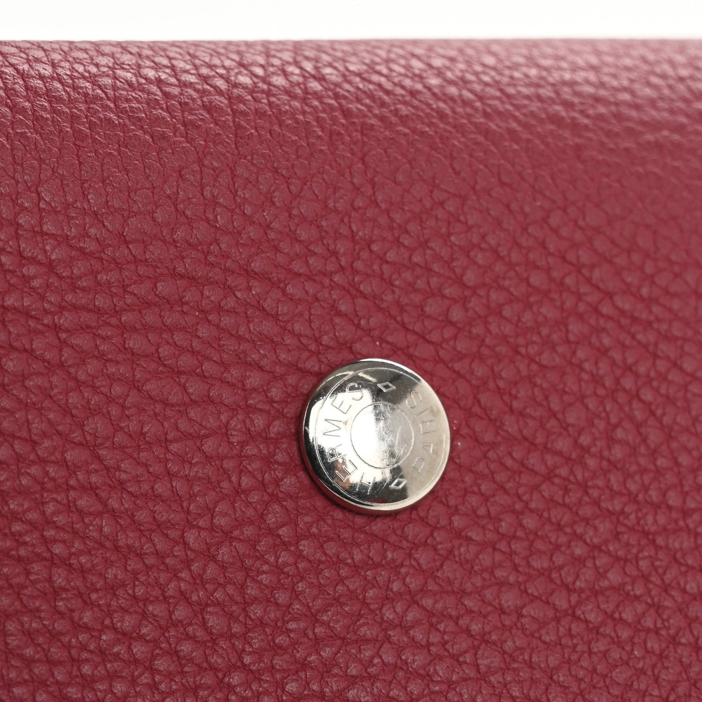 Hermes Togo Ulysse MM Notebook Cover Rouge Grenat