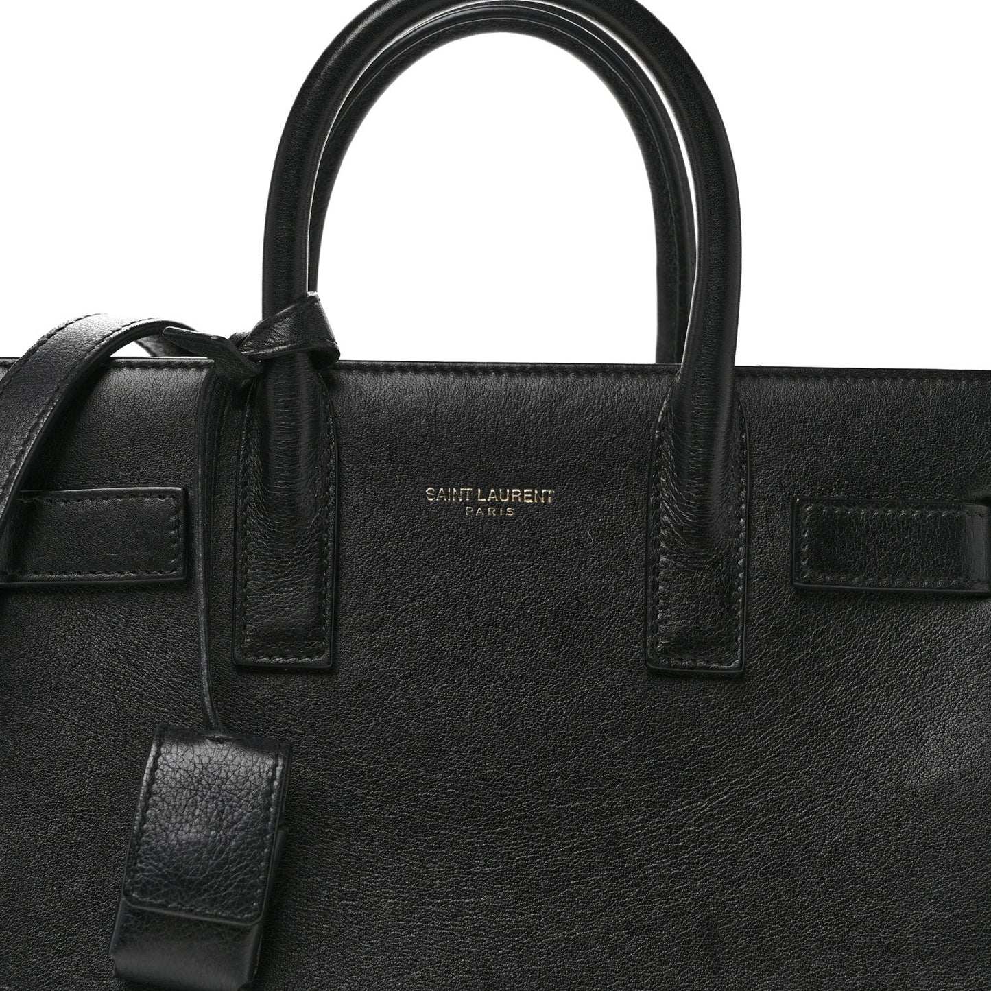 Saint Laurent Calfskin Nano Sac De Jour Black
