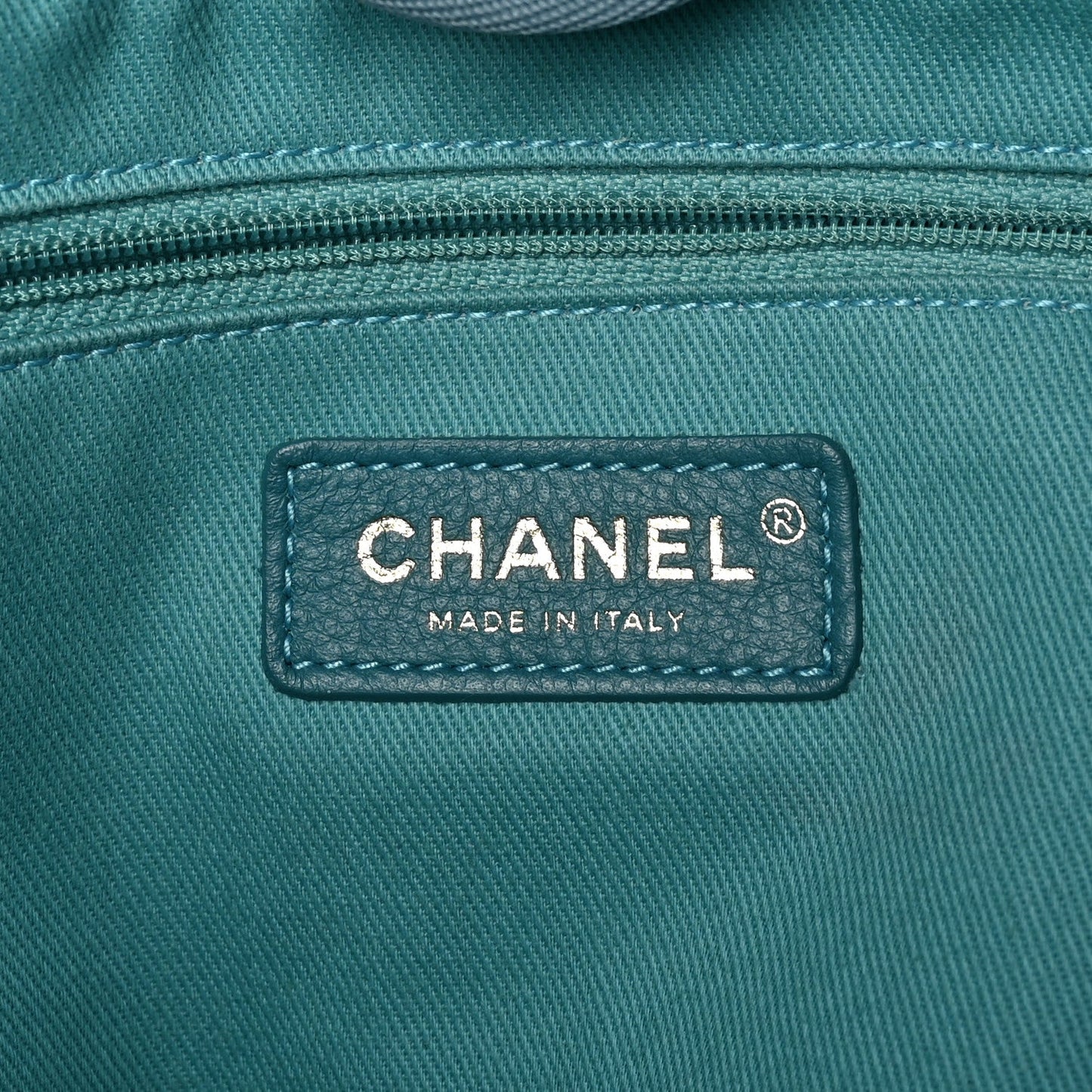 Chanel Mixed Fibers Striped Small Deauville Tote Blue