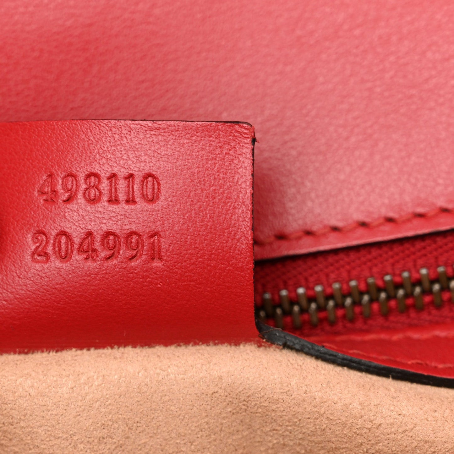 Gucci Calfskin Matelasse Small GG Marmont Top Handle Shoulder Bag Hibiscus Red