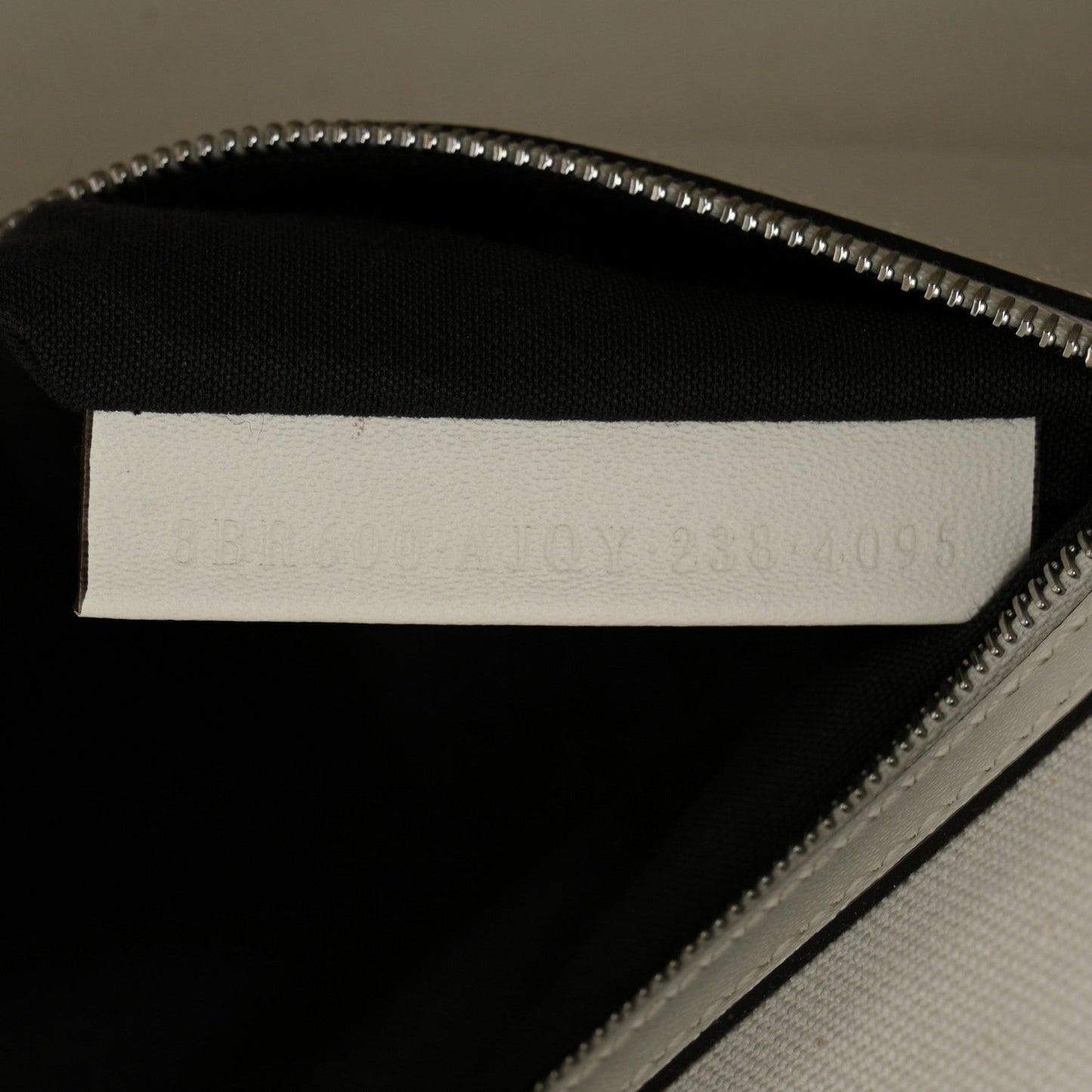 Fendi Canvas Vitello King FF Embroidered Baguette White Black