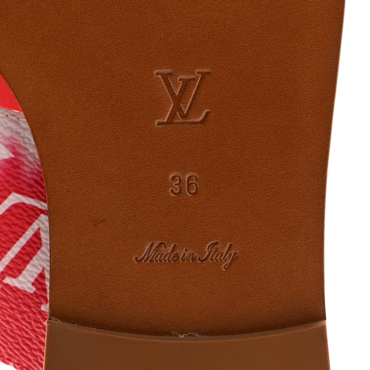 Louis Vuitton Monogram Escale Palma Sandals Rouge