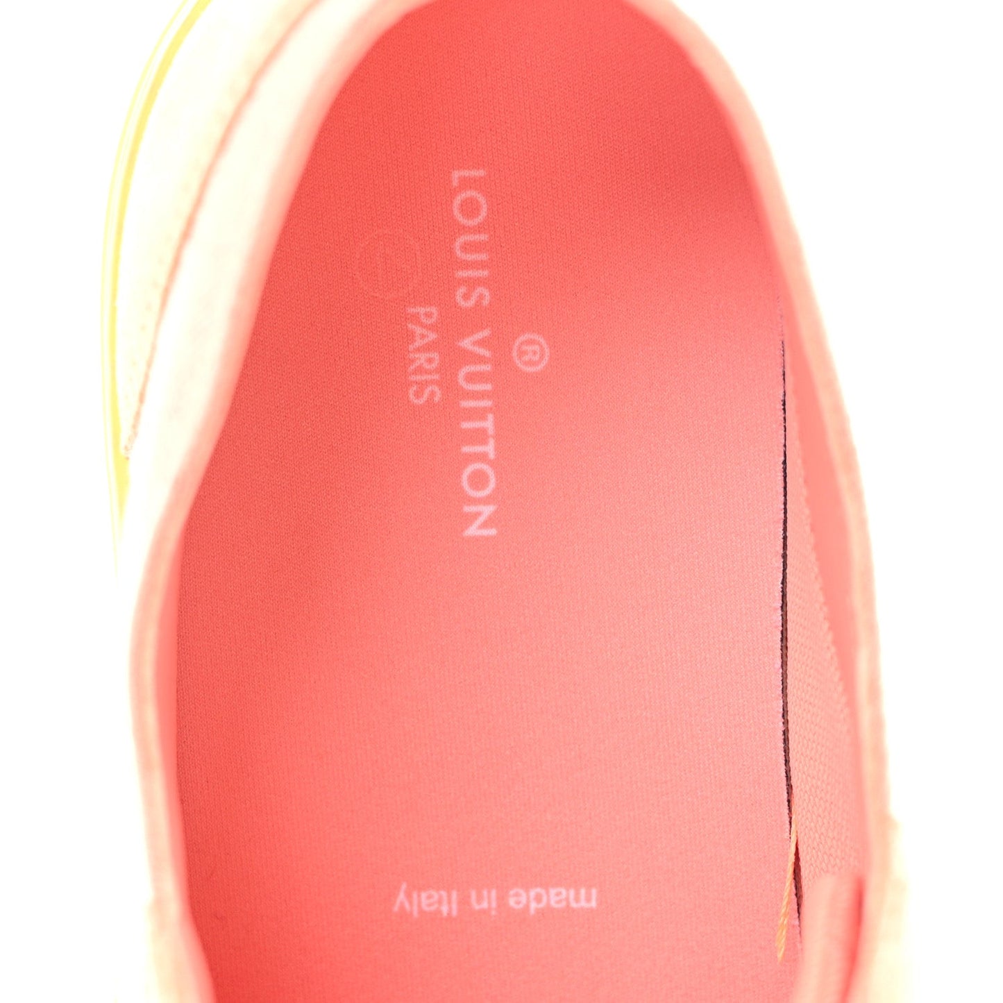 Louis Vuitton Canvas Monogram Mens Tattoo Sneakers Orange