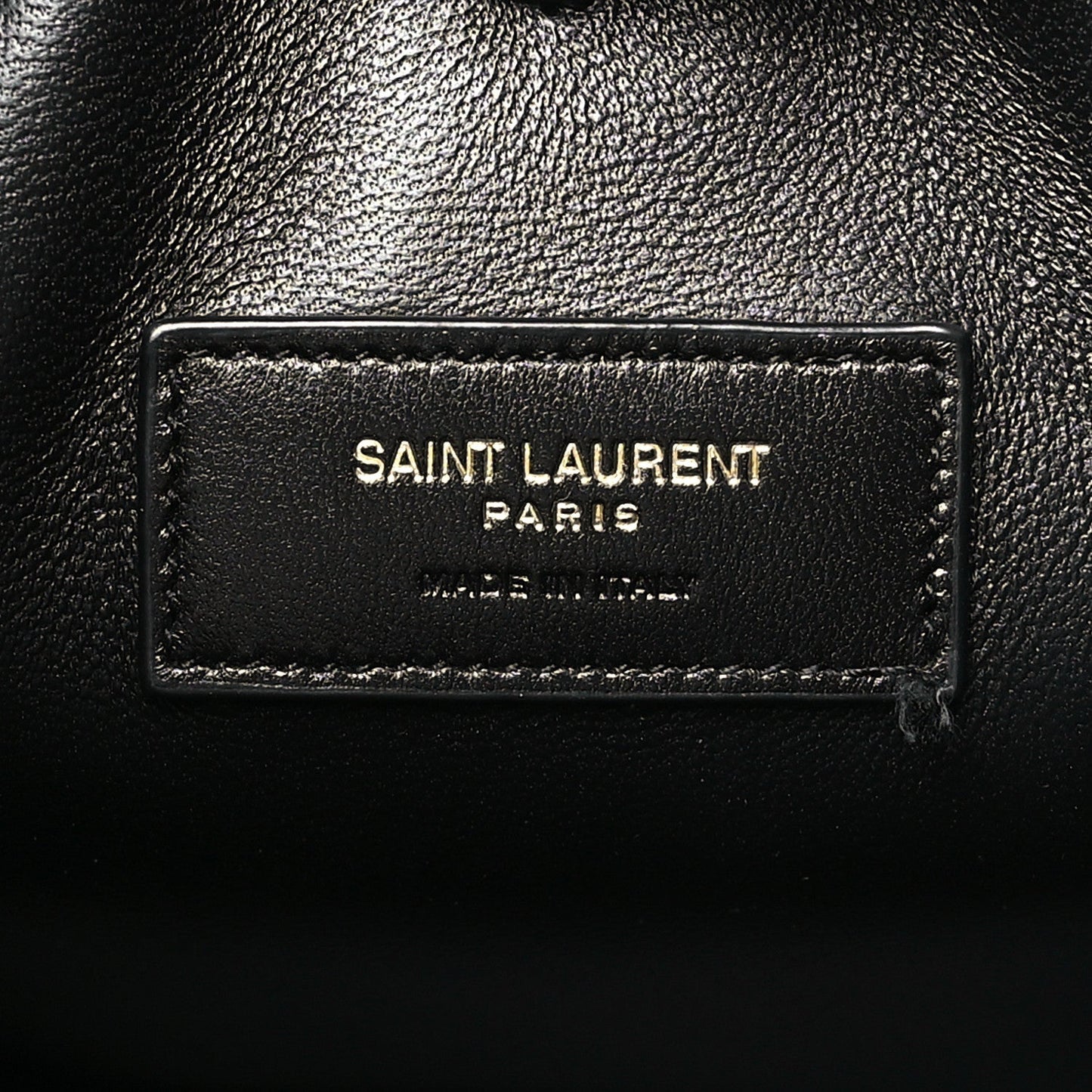 Saint Laurent Patent Calfskin Rendez-Vous Hobo Black