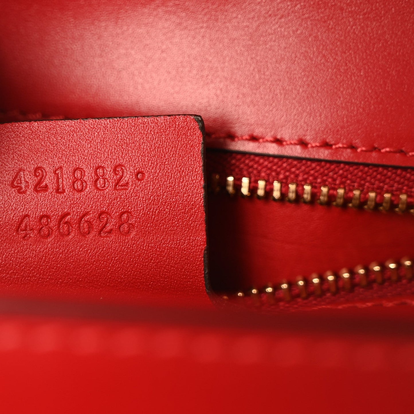 Gucci Calfskin Small Sylvie Shoulder Bag Hibiscus Red