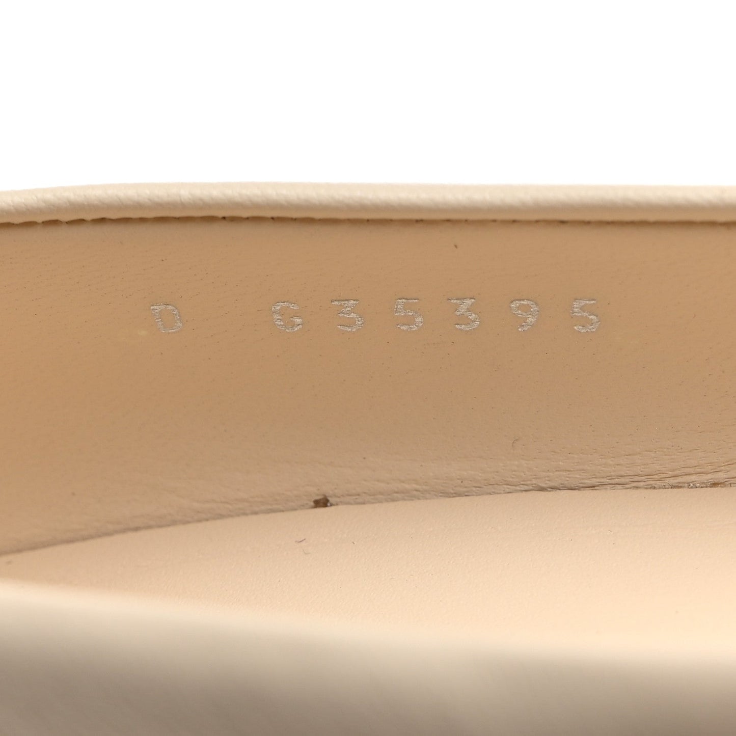 Chanel Lambskin CC Cap Toe Chain Pumps 41 Light Beige White