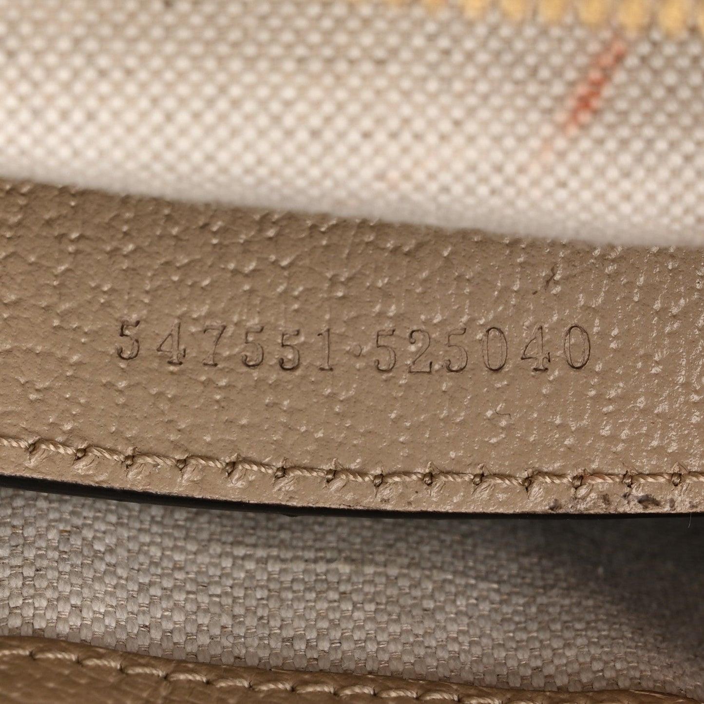 Gucci GG Supreme Monogram Textured Dollar Calfskin Web Small Ophidia Tote Bag Beige Mystic White Oatmeal