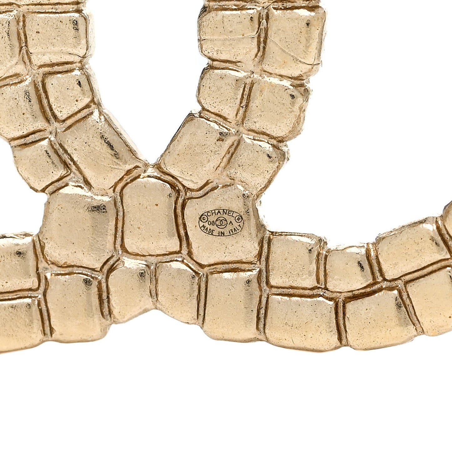 Chanel Enamel CC Brooch Gold Multicolor
