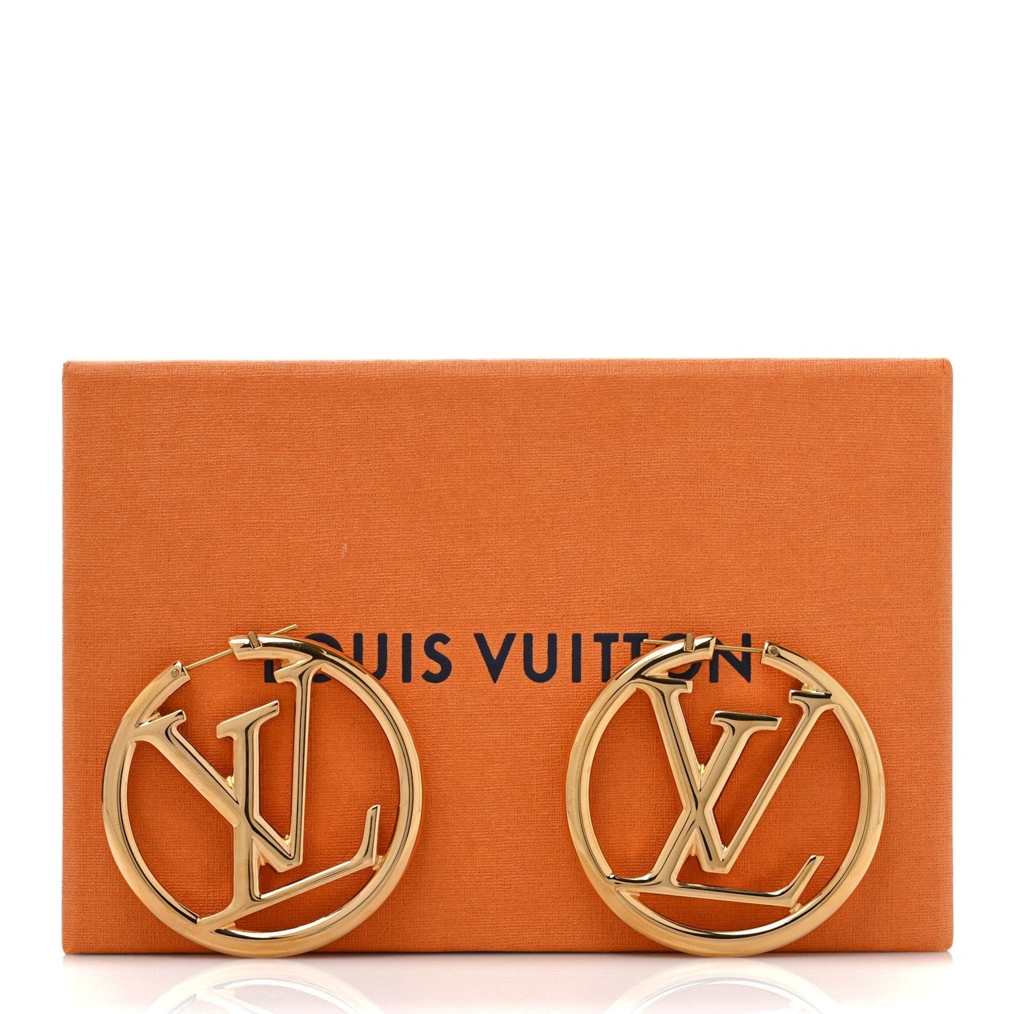 Louis Vuitton Metal Louise Hoop Earrings Gold