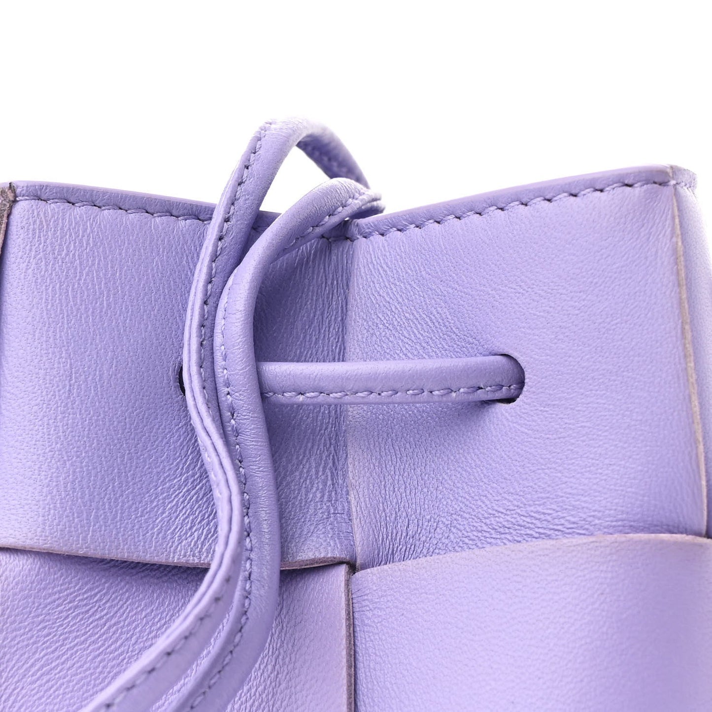 Bottega Veneta Nappa Maxi Intrecciato Mini Cassette Bucket Bag Wisteria