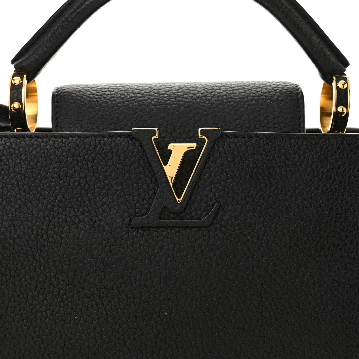 Louis Vuitton Taurillon Capucines BB Black
