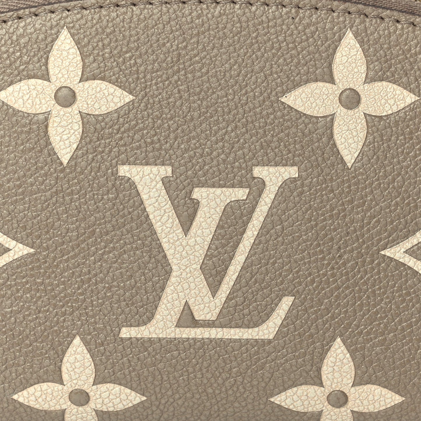 Louis Vuitton Empreinte Monogram Giant Cosmetic Pouch PM Tourterelle Crème