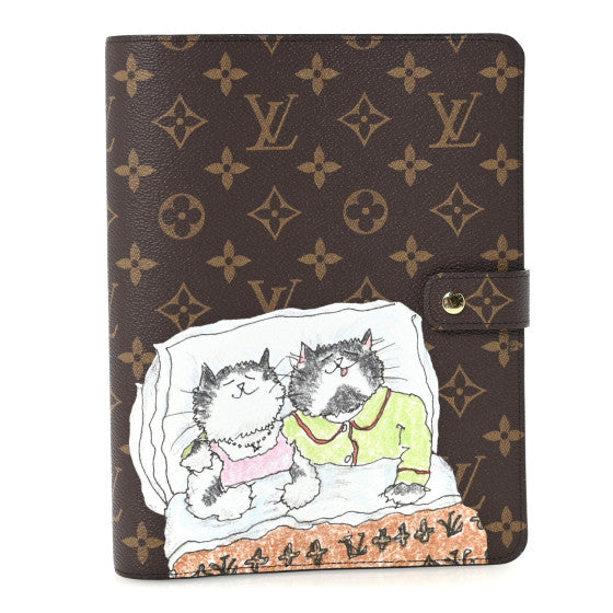 Louis Vuitton Monogram Grace Coddington Desk Agenda Cover MM