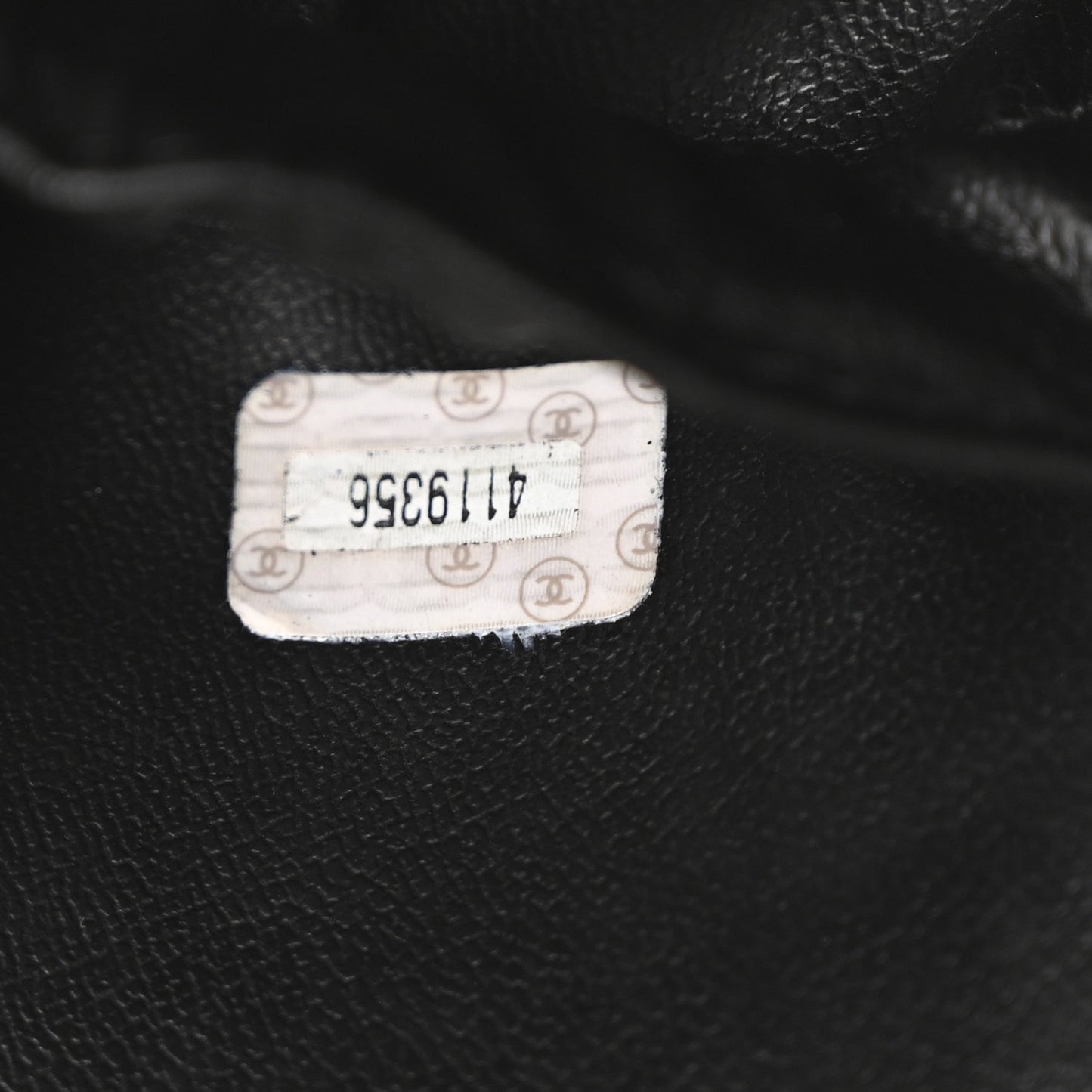 Chanel Lambskin Vanity Cosmetic Case Black
