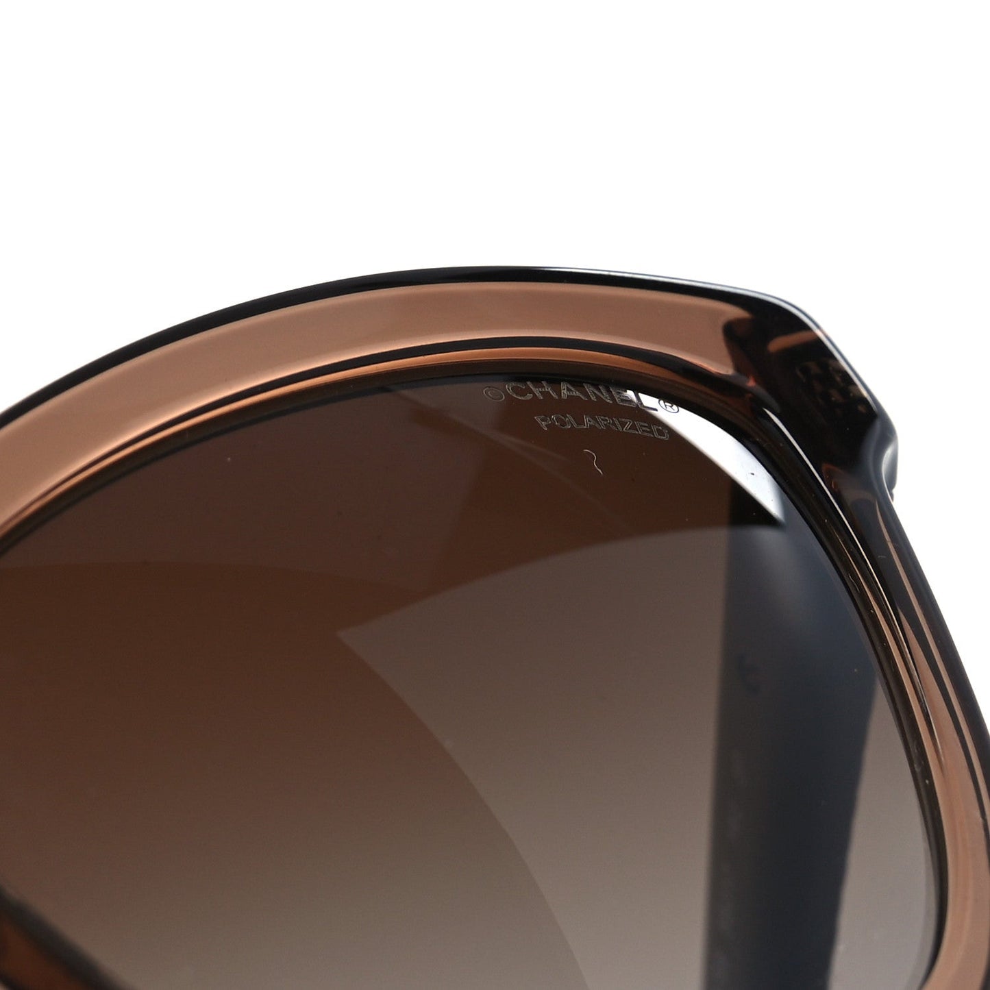 Chanel Polarized CC Cat Eye Sunglasses 5330-A Brown