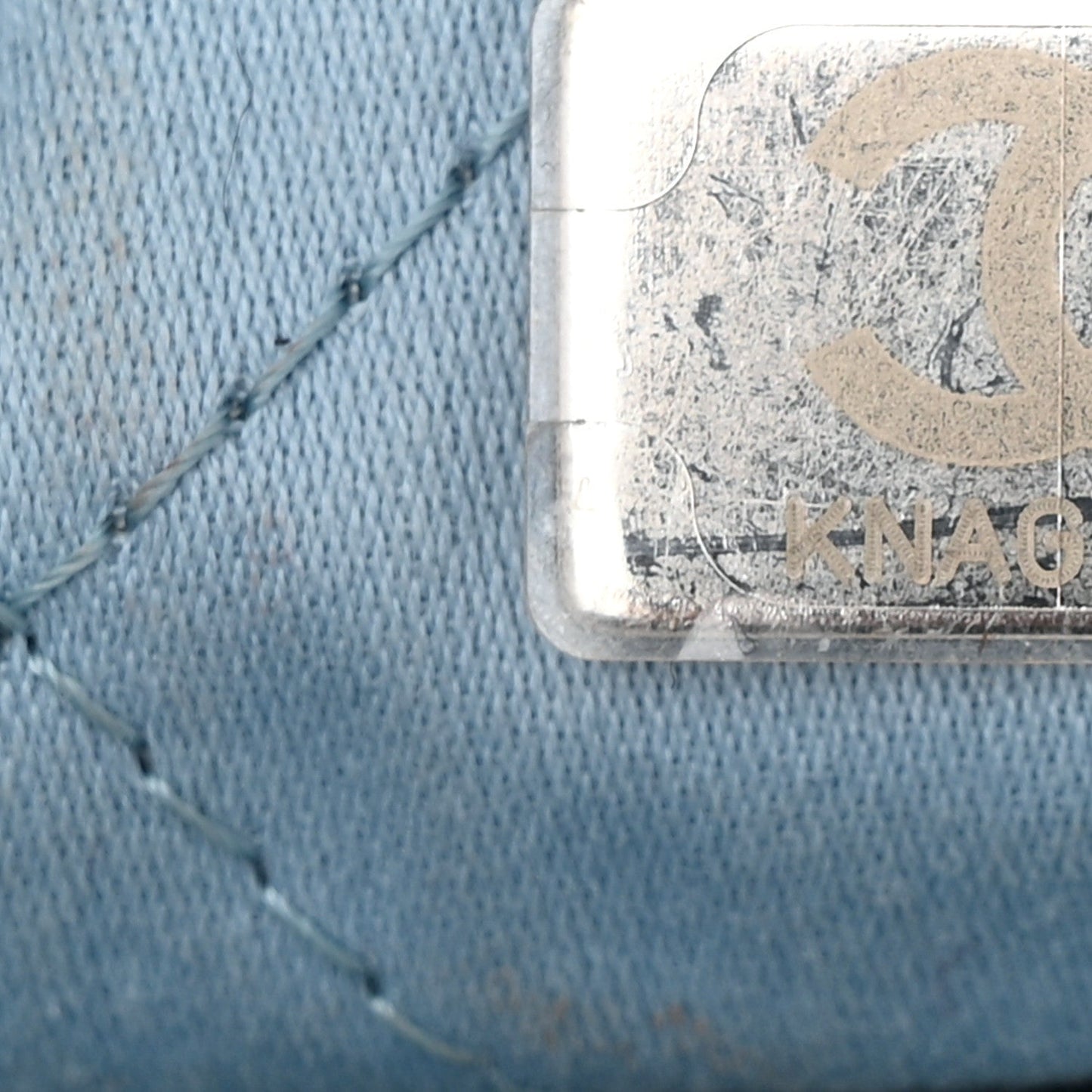 Chanel Shiny Calfskin Quilted Mini 22 Light Blue