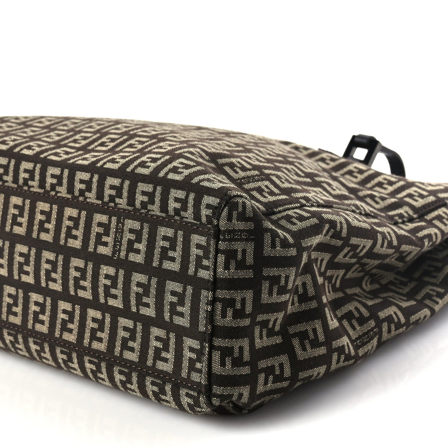 Fendi Zucchino Vitello Shoulder Tote Testa di Moro