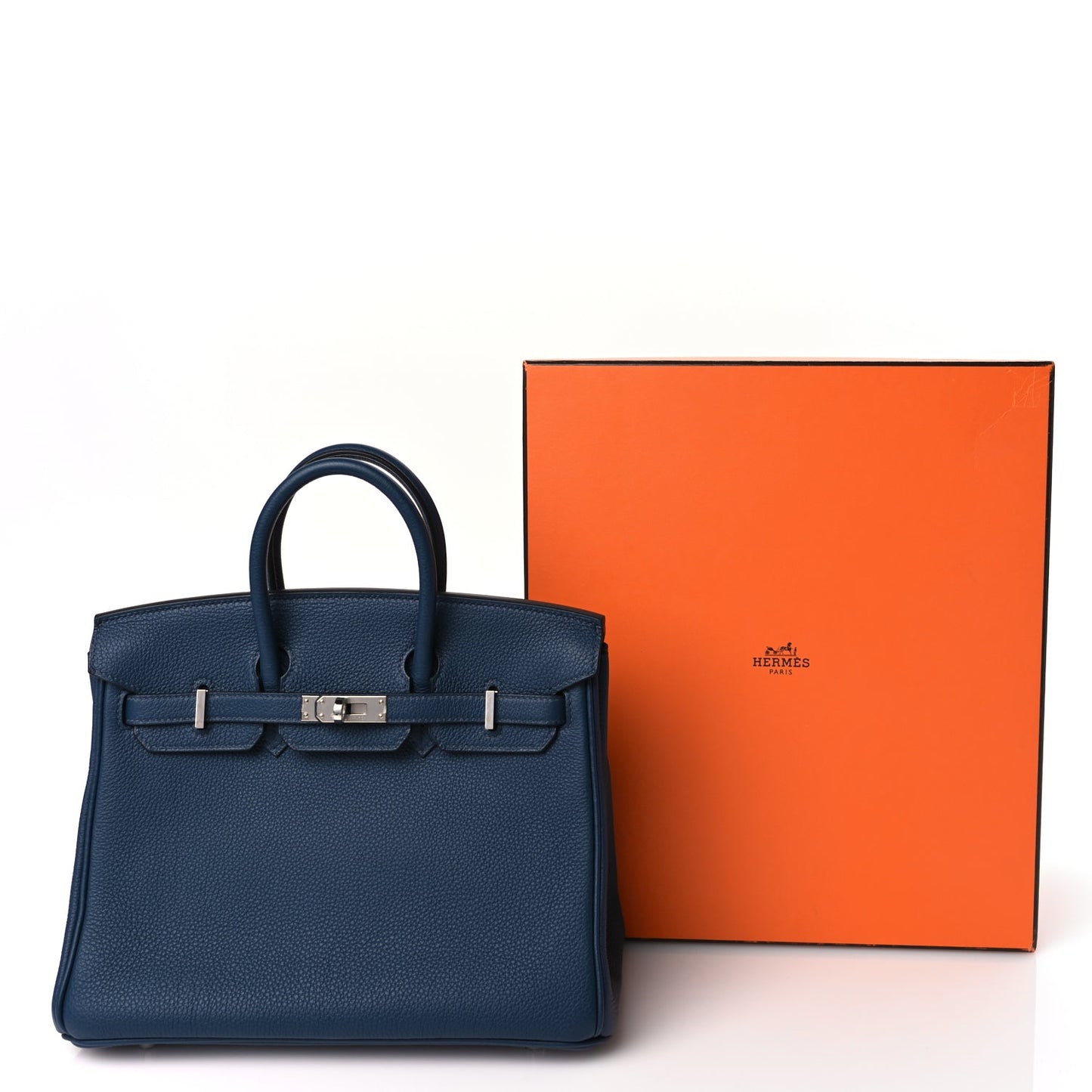 Hermes Togo Birkin 25 Bleu de Prusse
