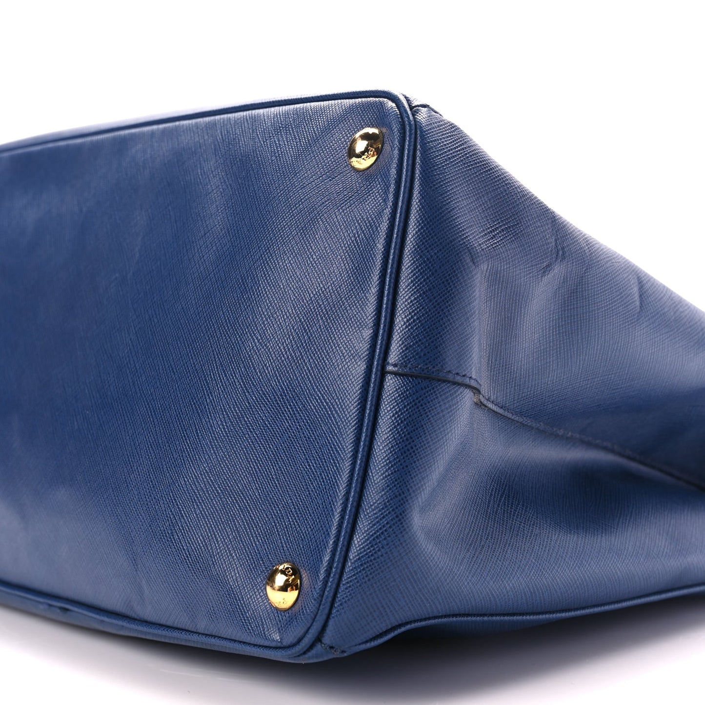 Prada Saffiano Lux Extra Large Galleria Double Zip Tote Bluette