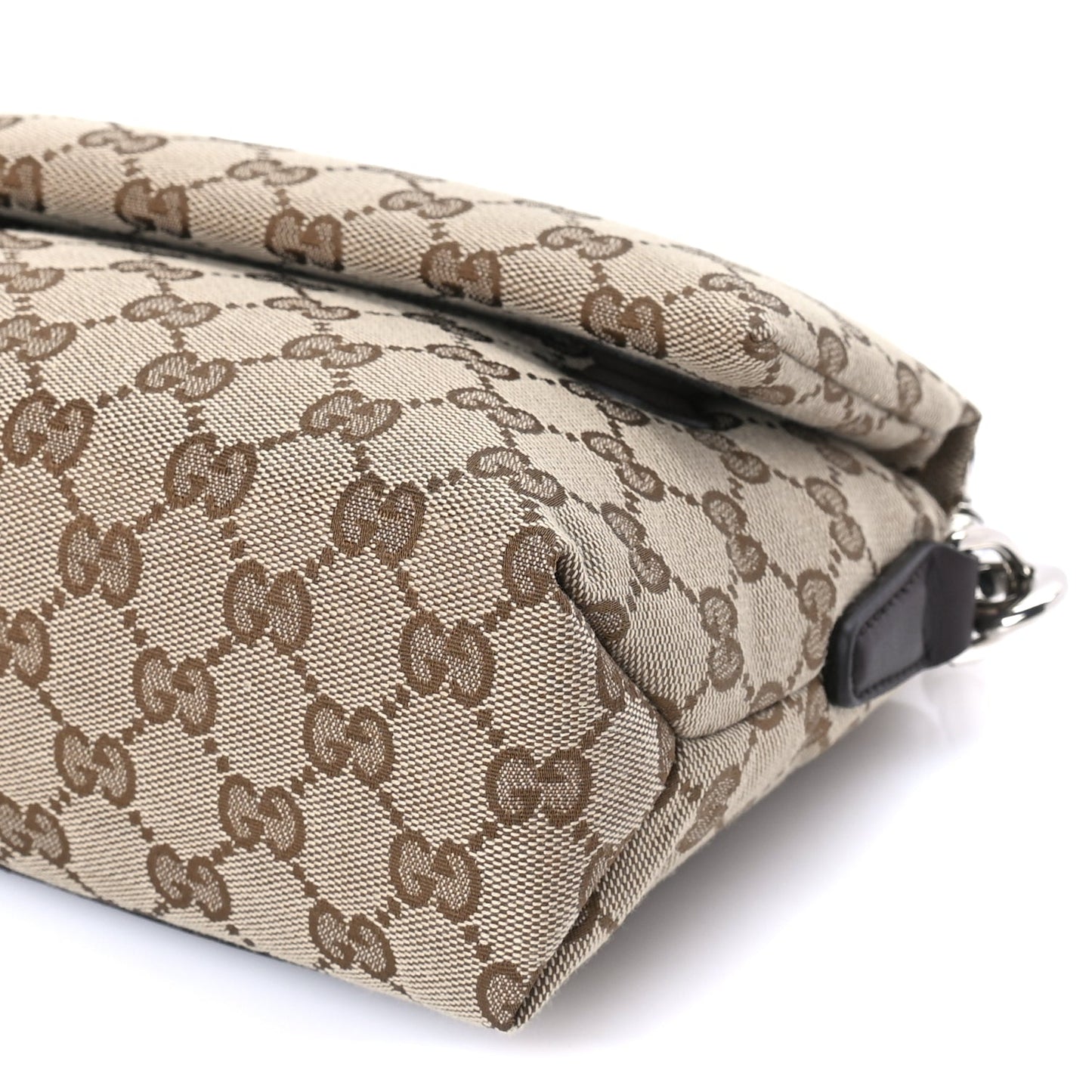 Gucci Monogram Web Small Crossbody Bag Beige Ebony