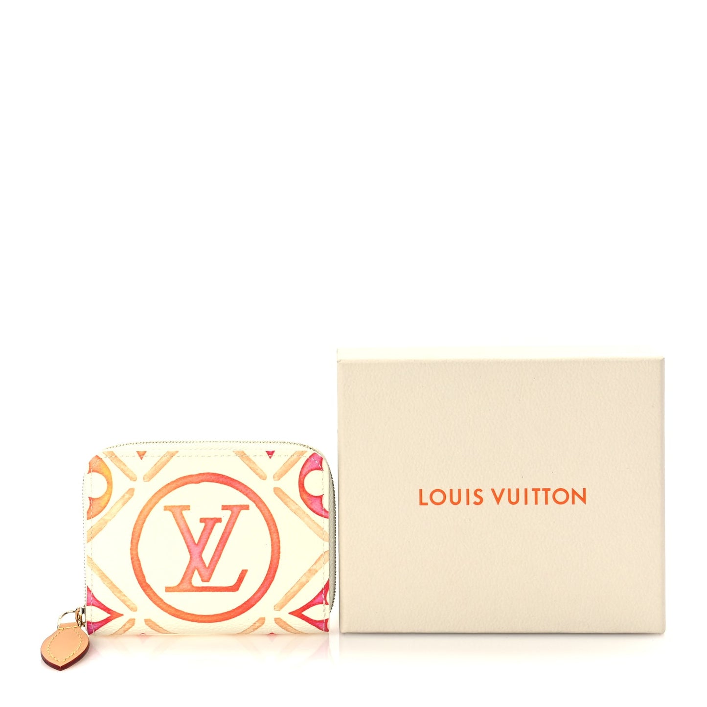Louis Vuitton Monogram LV By The Pool Zippy Coin Purse Coral