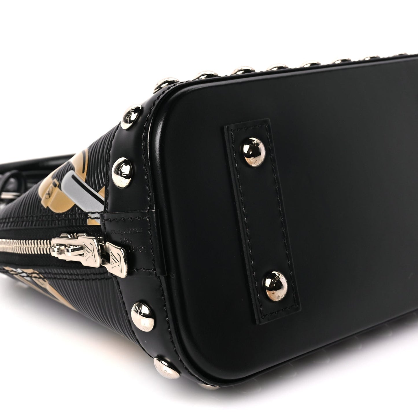 Louis Vuitton Epi Chain Flower Alma BB Black