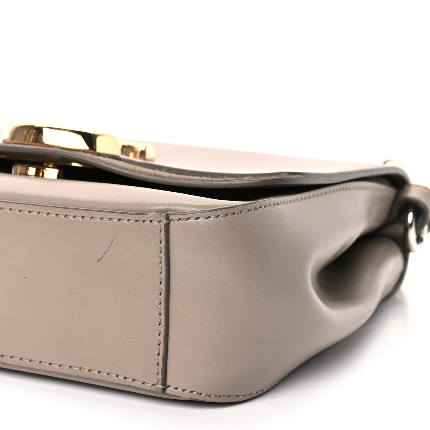Chloe Calfskin Small C Double Carry Motty Grey