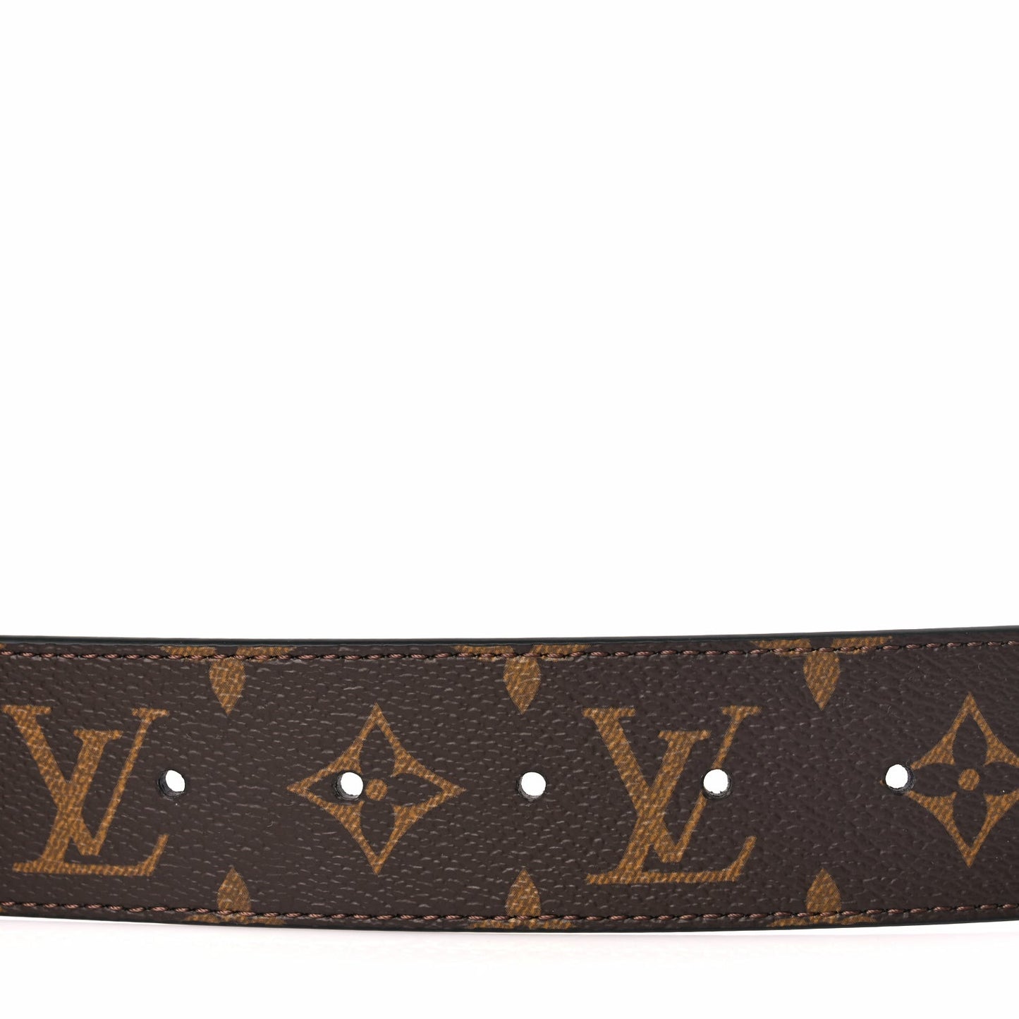 Louis Vuitton Calfskin Monogram 40mm LV Initiales Reversible Belt 80 32 Black