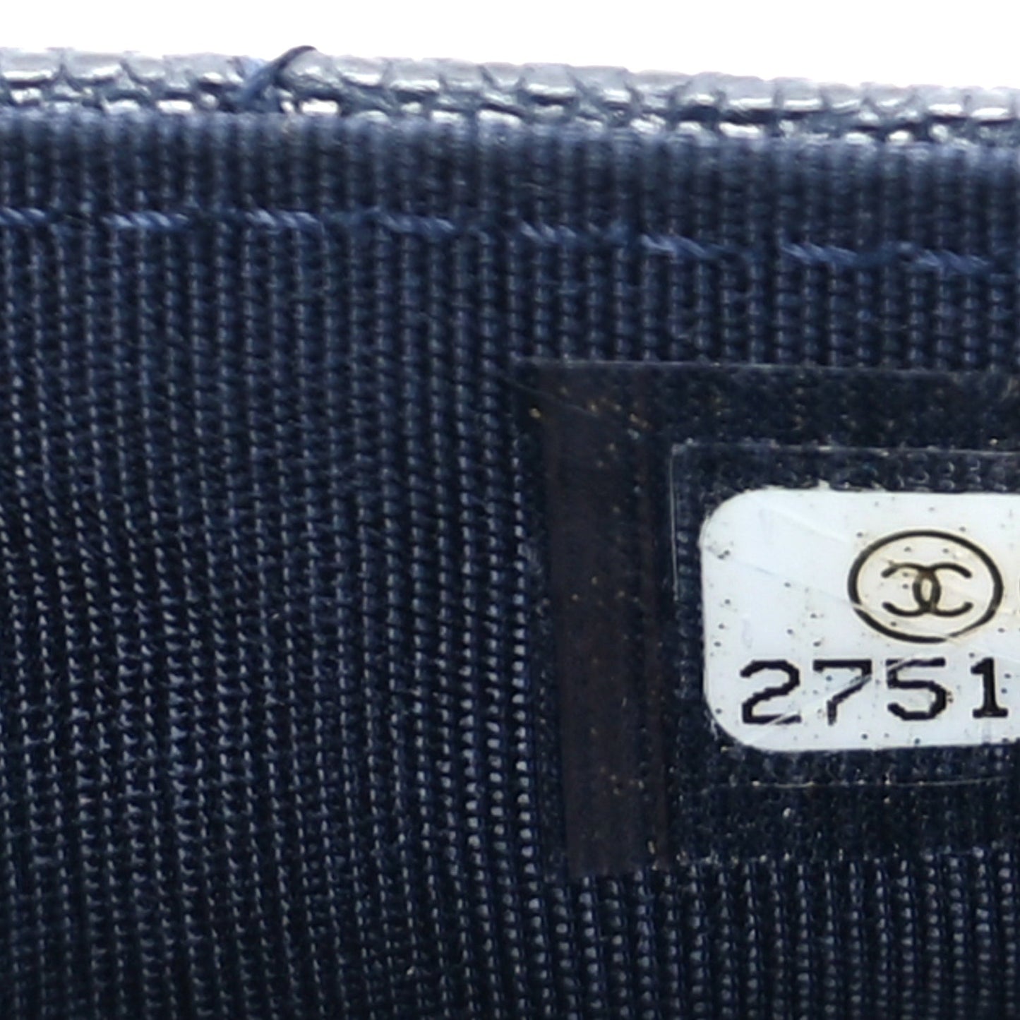 Chanel Caviar Quilted Boy Flap Card Holder Navy