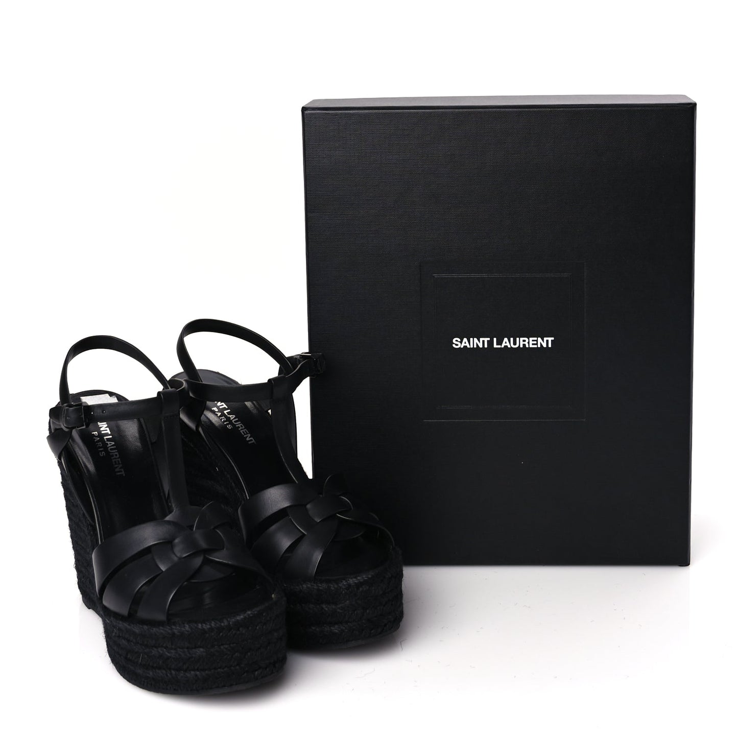 Saint Laurent Tribute Espadrille Wedge Heels