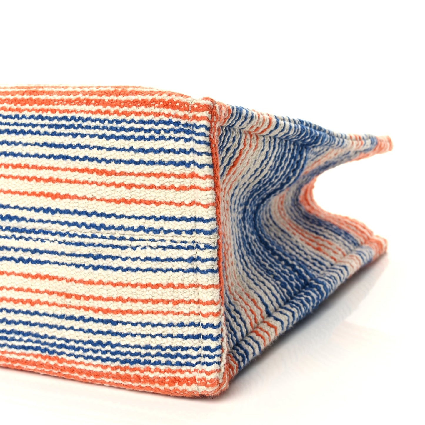 Celine Jacquard Striped Large Cabas Multicolor
