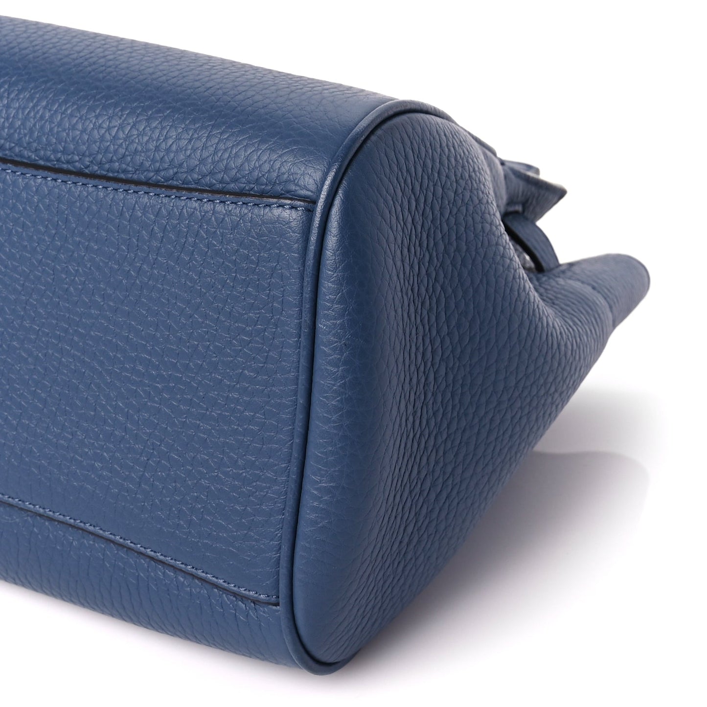 Mulberry Heavy Grain Small Belted Bayswater Tote Pale Navy