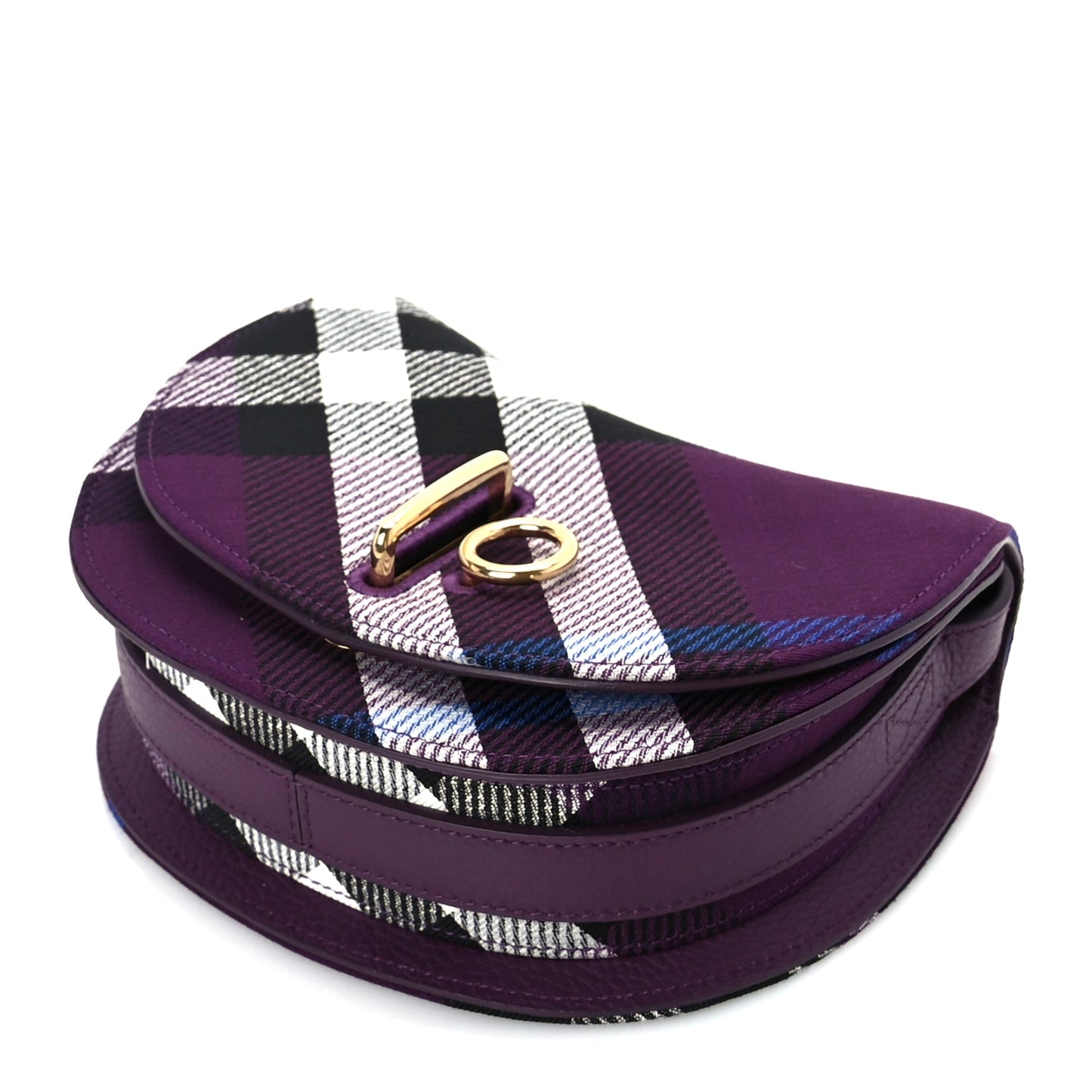 Burberry Jacquard Check Mini Rocking Horse Crossbody Pansy
