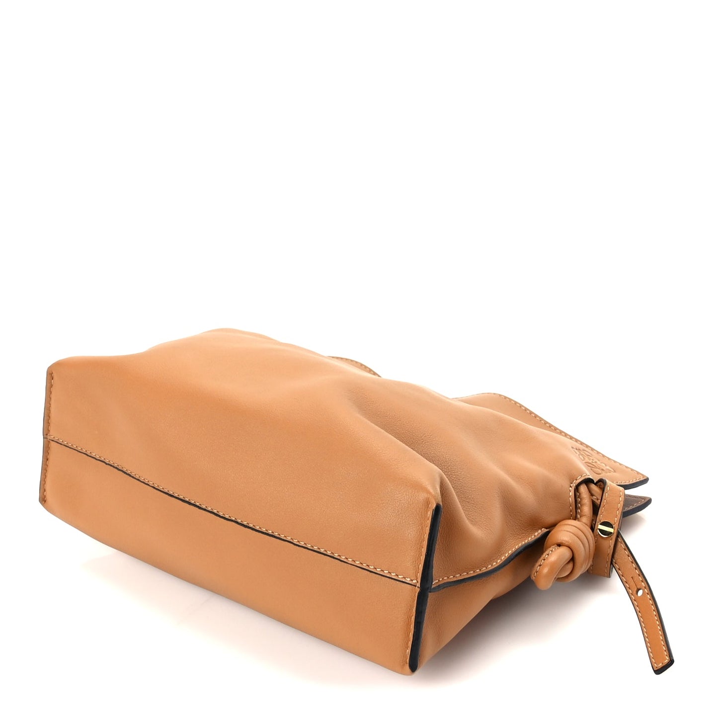 Loewe Calfskin Mini Flamenco Knot Clutch Warm Desert