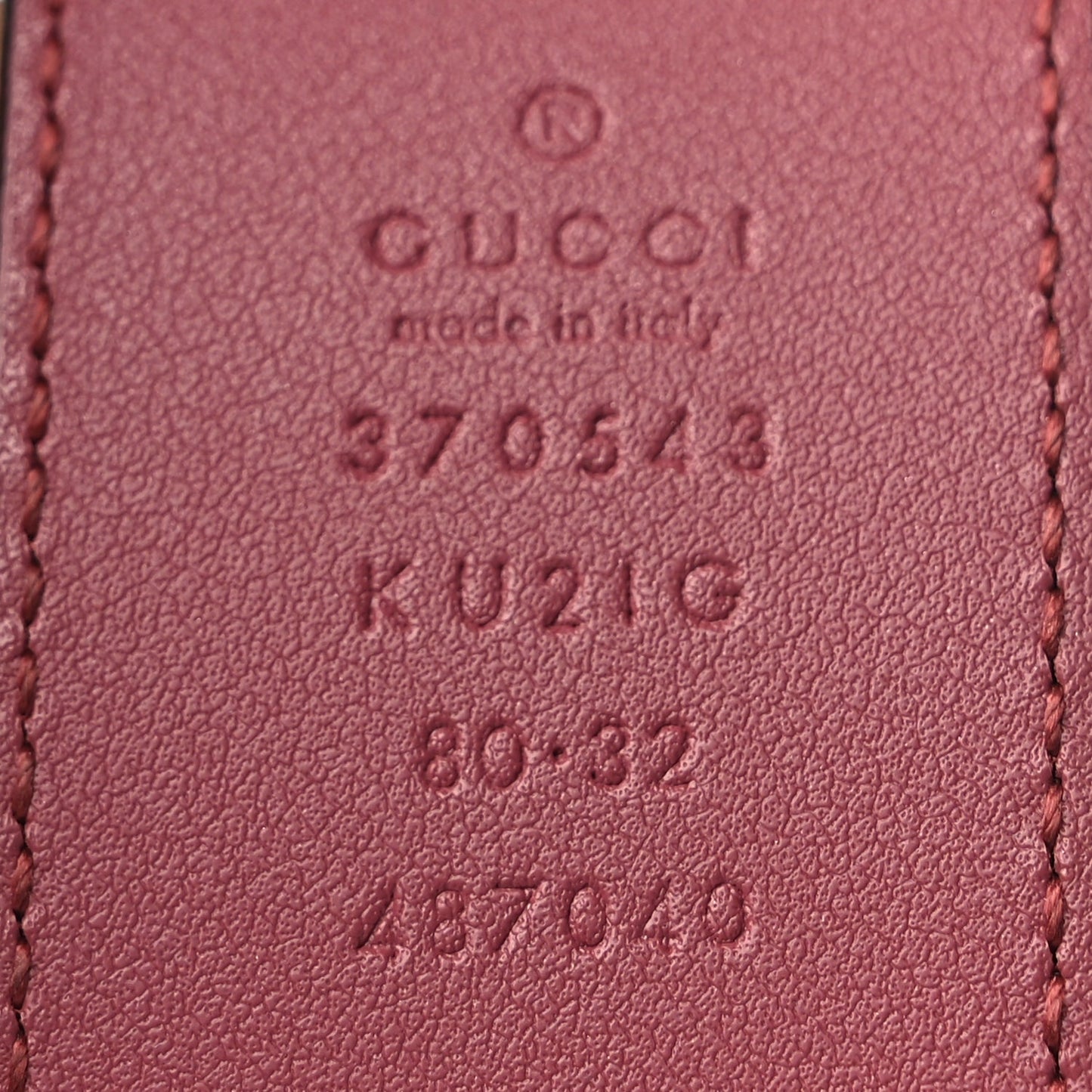 Gucci GG Supreme Monogram Blooms Moon Calfskin Interlocking G 37mm Belt 80 32 Beige Ebony Multicolor Dry Rose