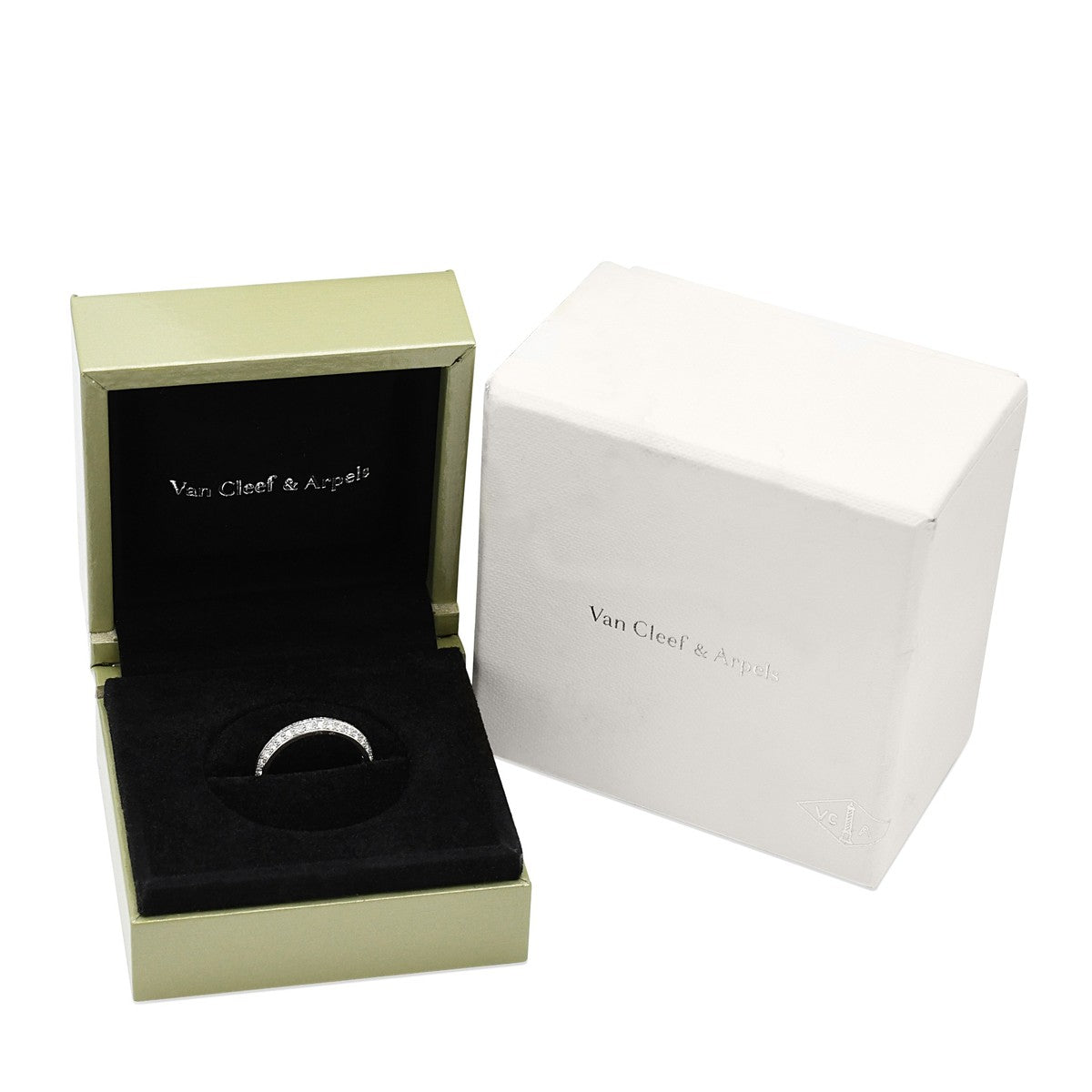 Van Cleef & Arpels Couture Diamond Band Ring Size 52