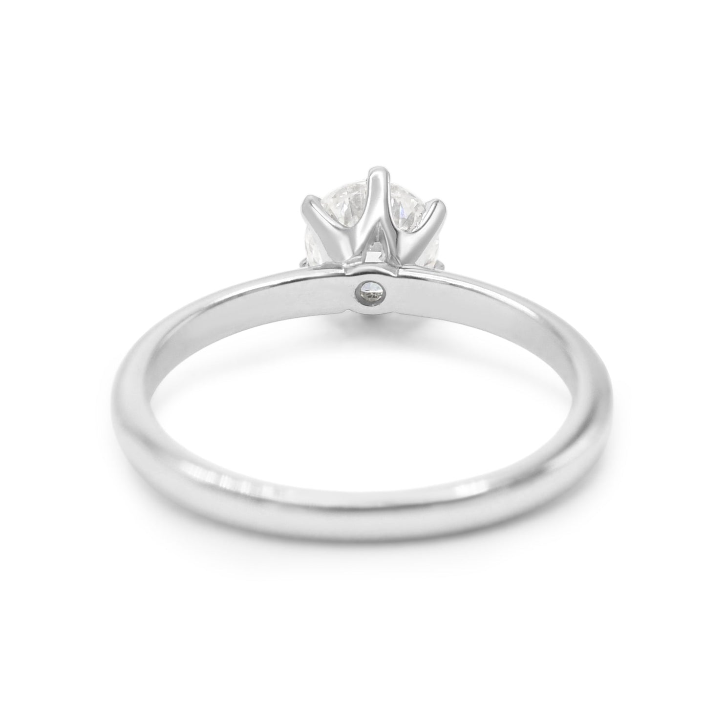 GIA Certificated Solitaire Brilliant Cut Diamond Ring - Platinum