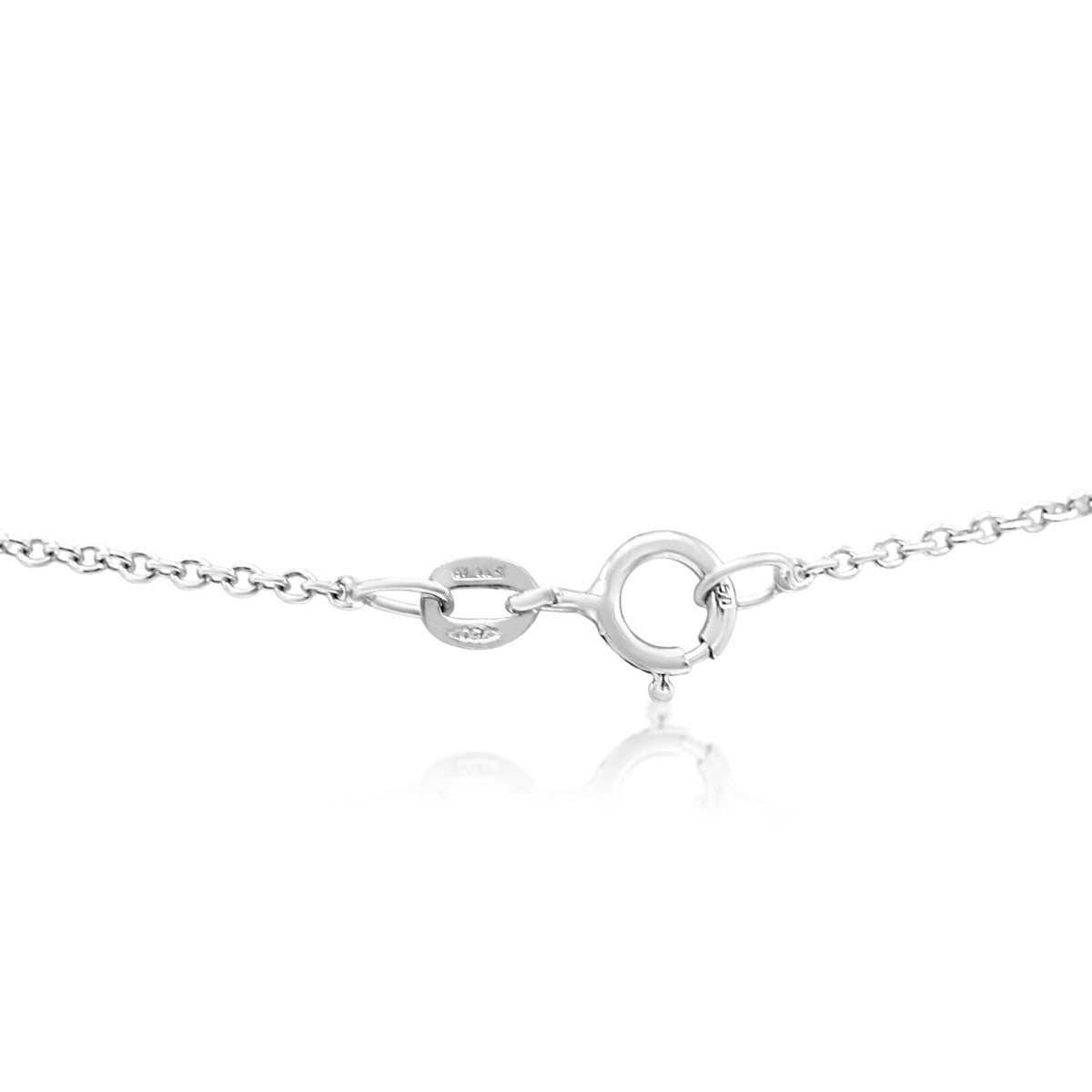 Aquamarine & Diamond Pendant on Chain - 18ct White Gold